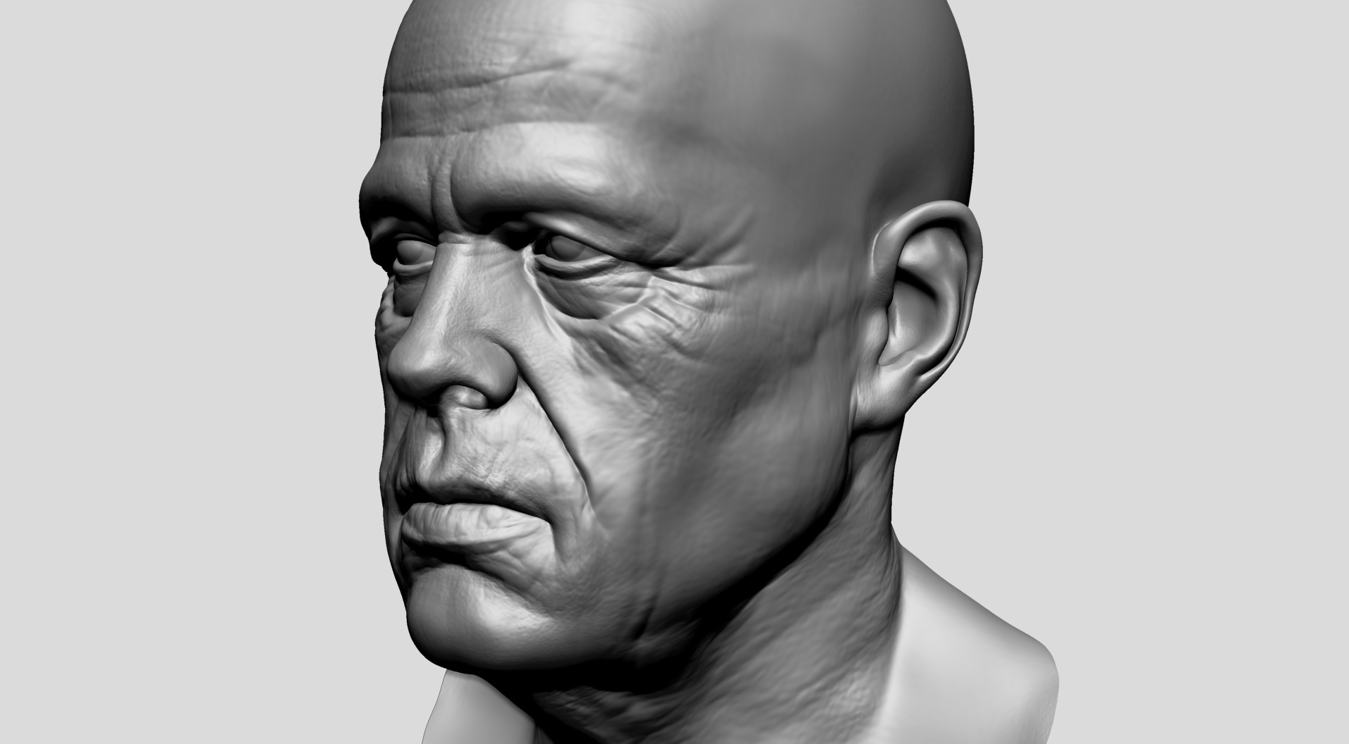 Old Man 3D model_2