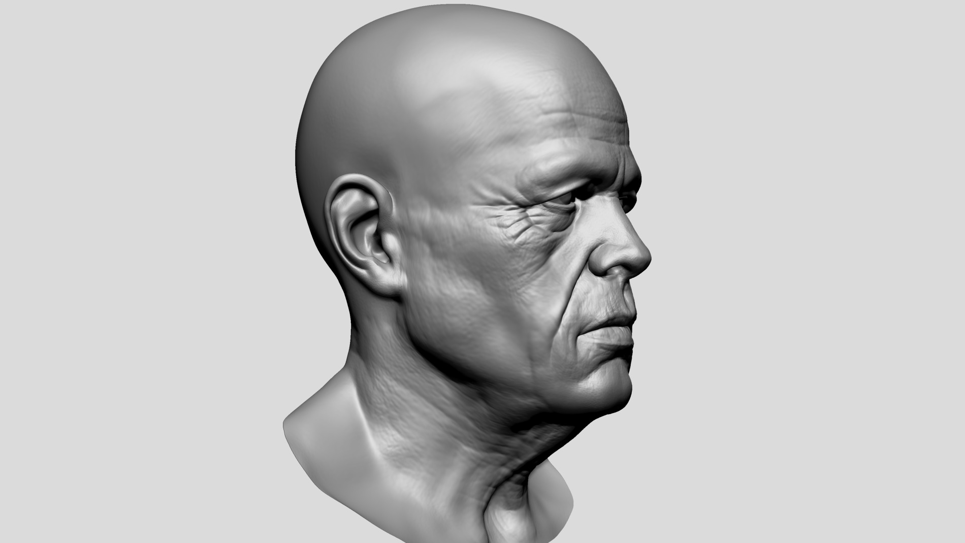 Old Man 3D model_1