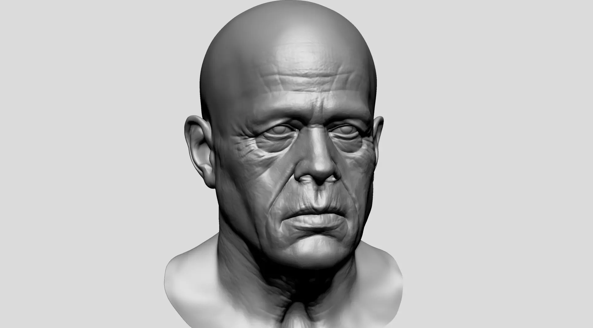 Old Man 3D model_0