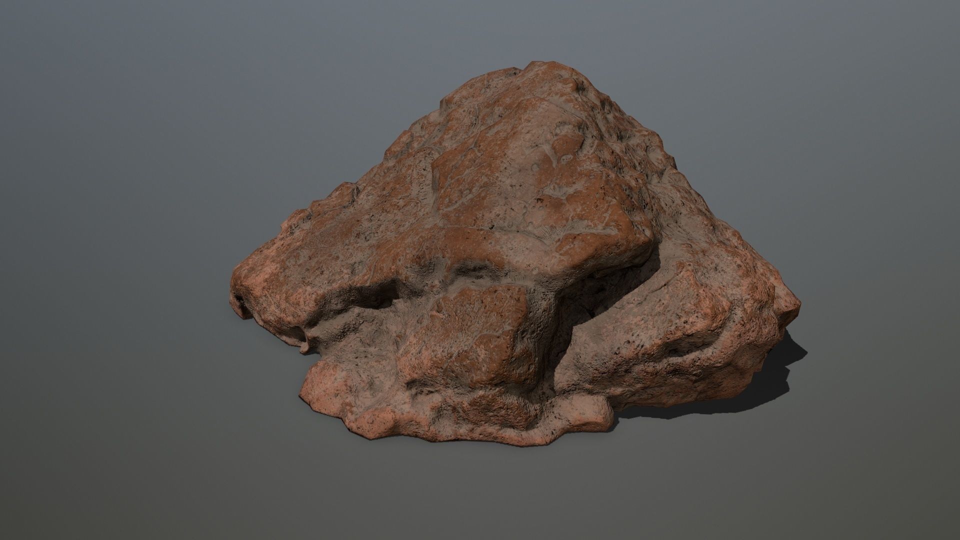 desert rock 1 Low-poly 3D model_16