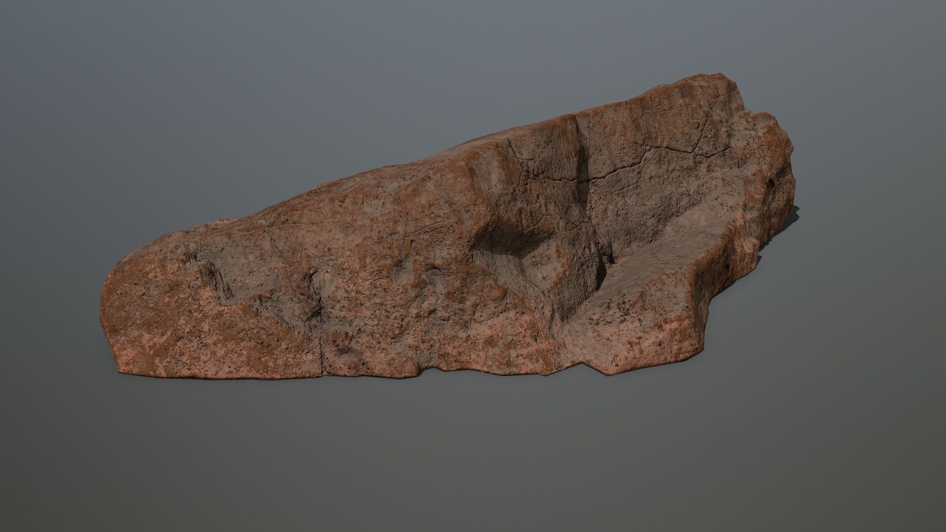 desert rock 1 Low-poly 3D model_19