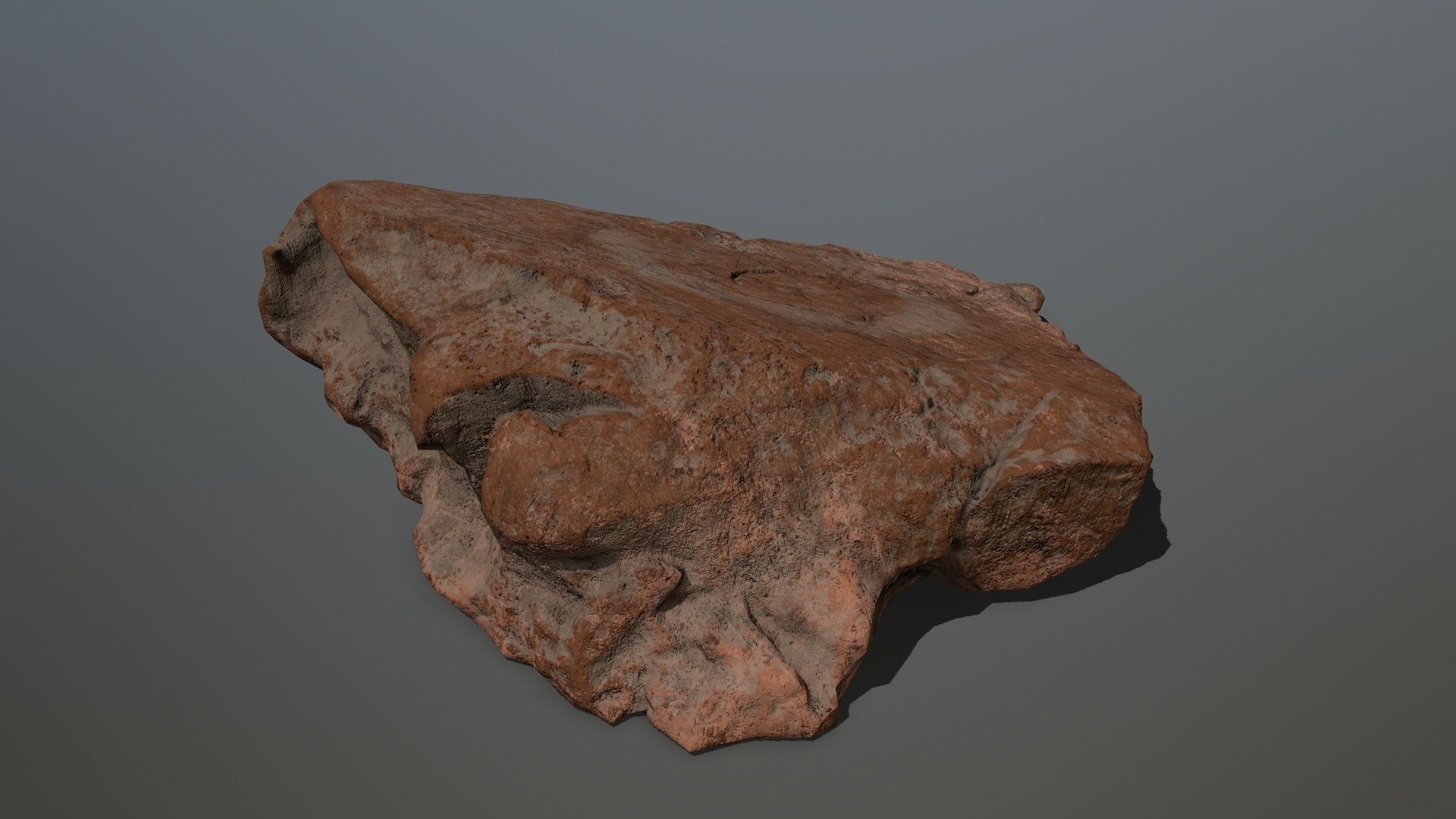desert rock 1 Low-poly 3D model_10