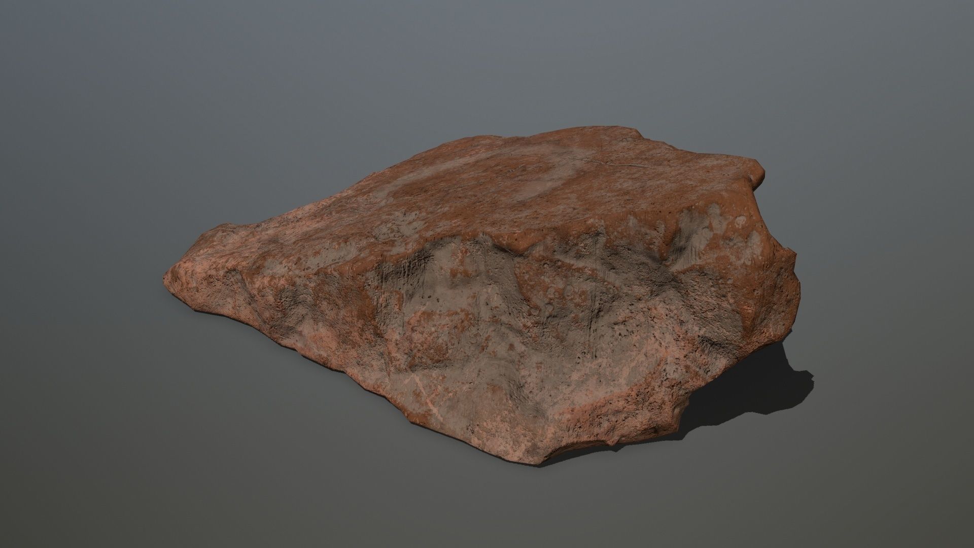 desert rock 1 Low-poly 3D model_9