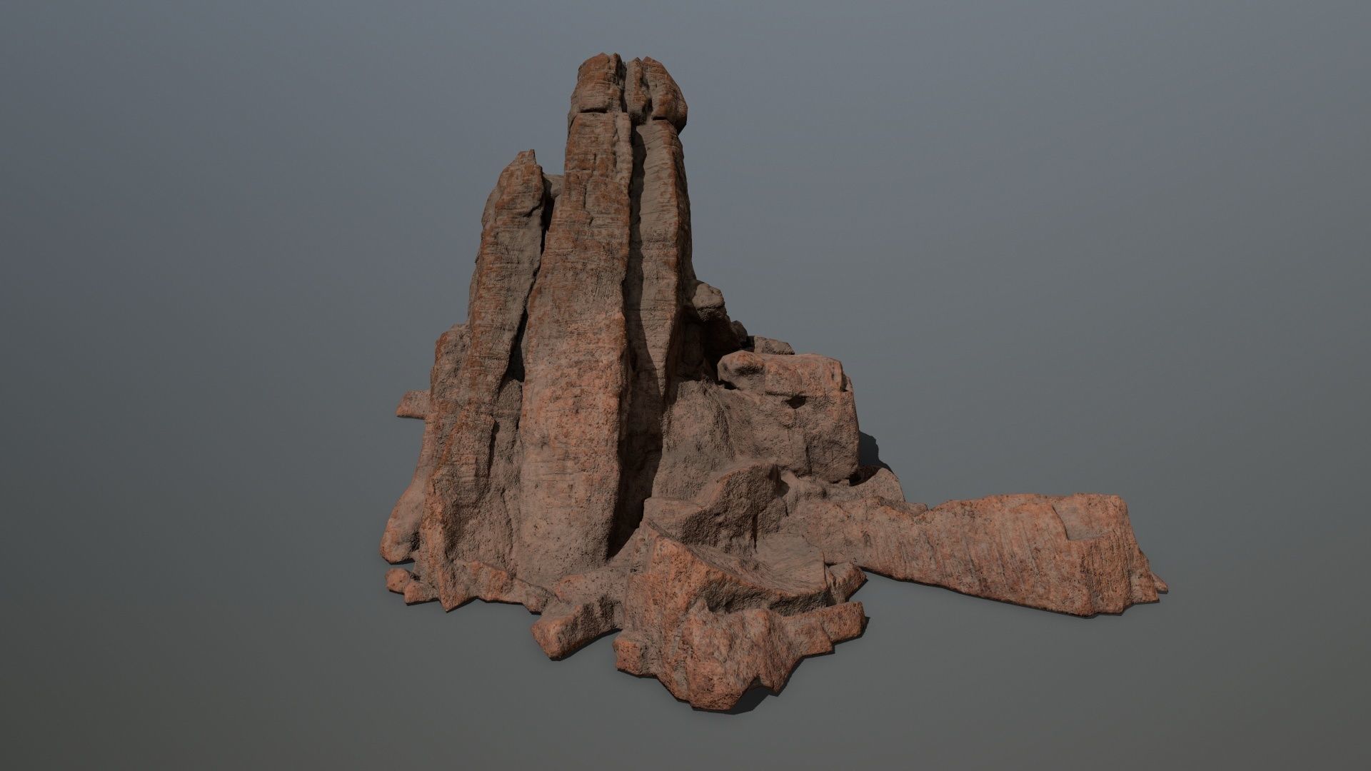 desert rock 1 Low-poly 3D model_20
