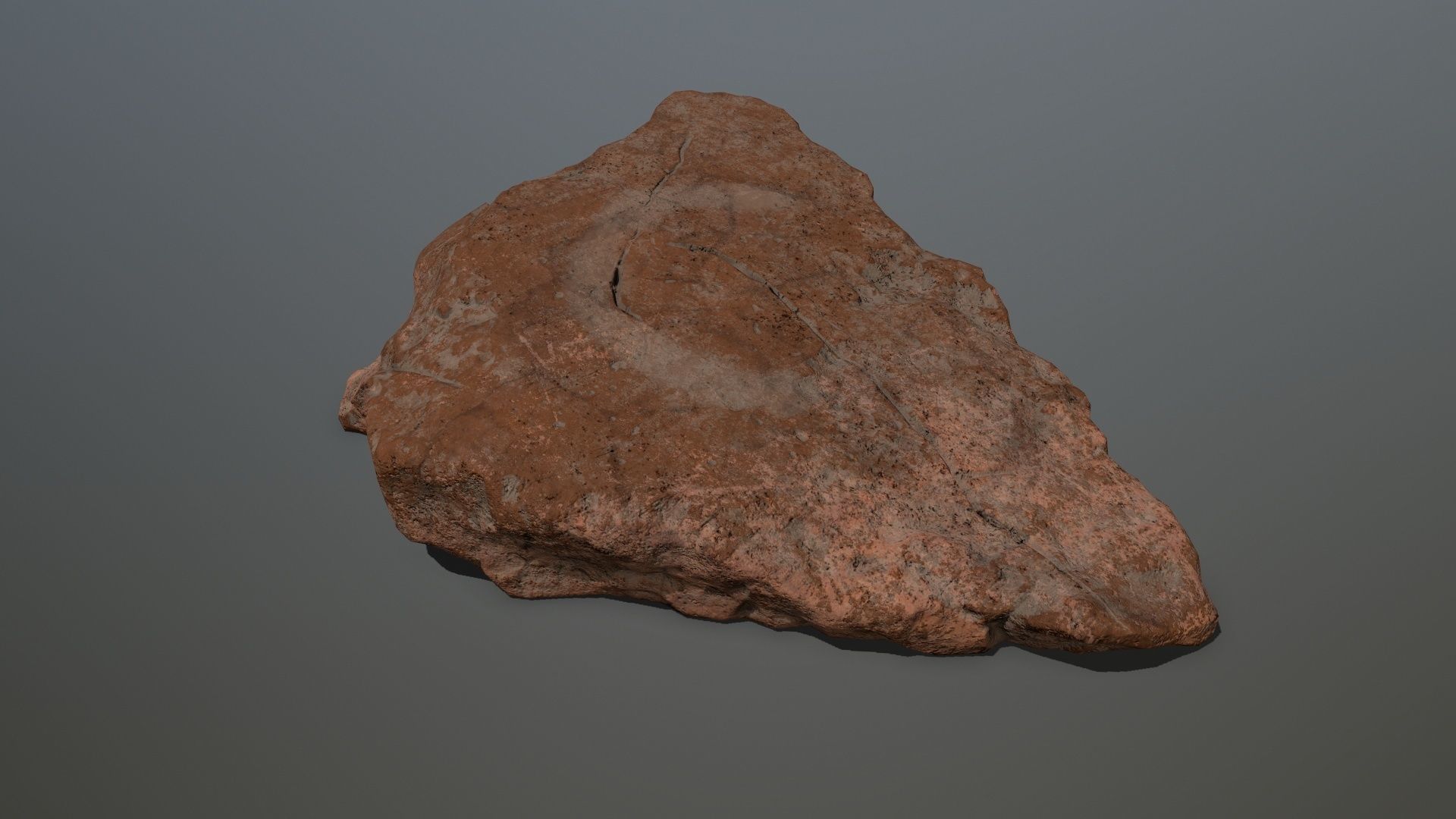 desert rock 1 Low-poly 3D model_11