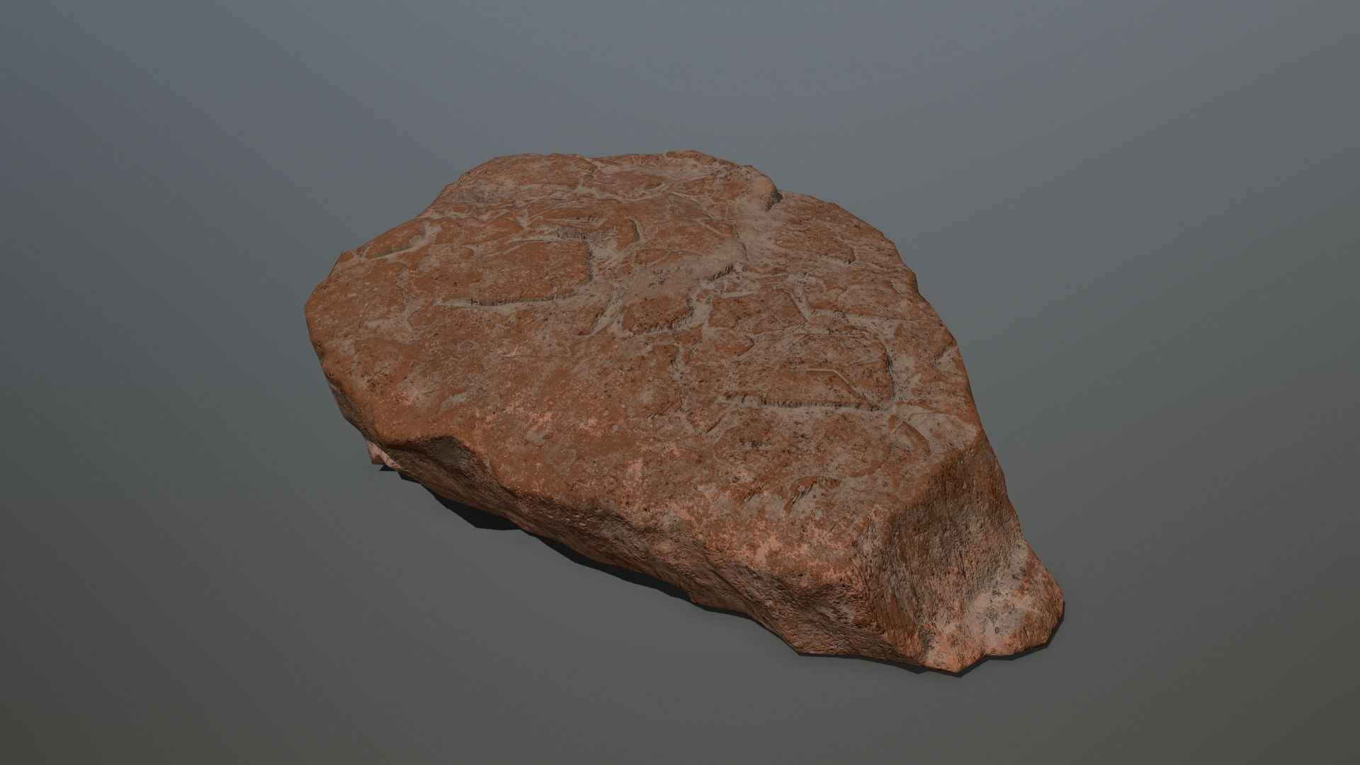 desert rock 1 Low-poly 3D model_12