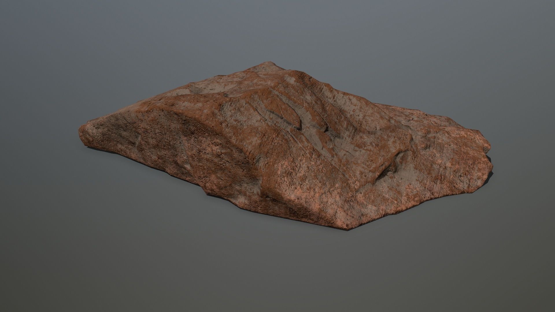 desert rock 1 Low-poly 3D model_4