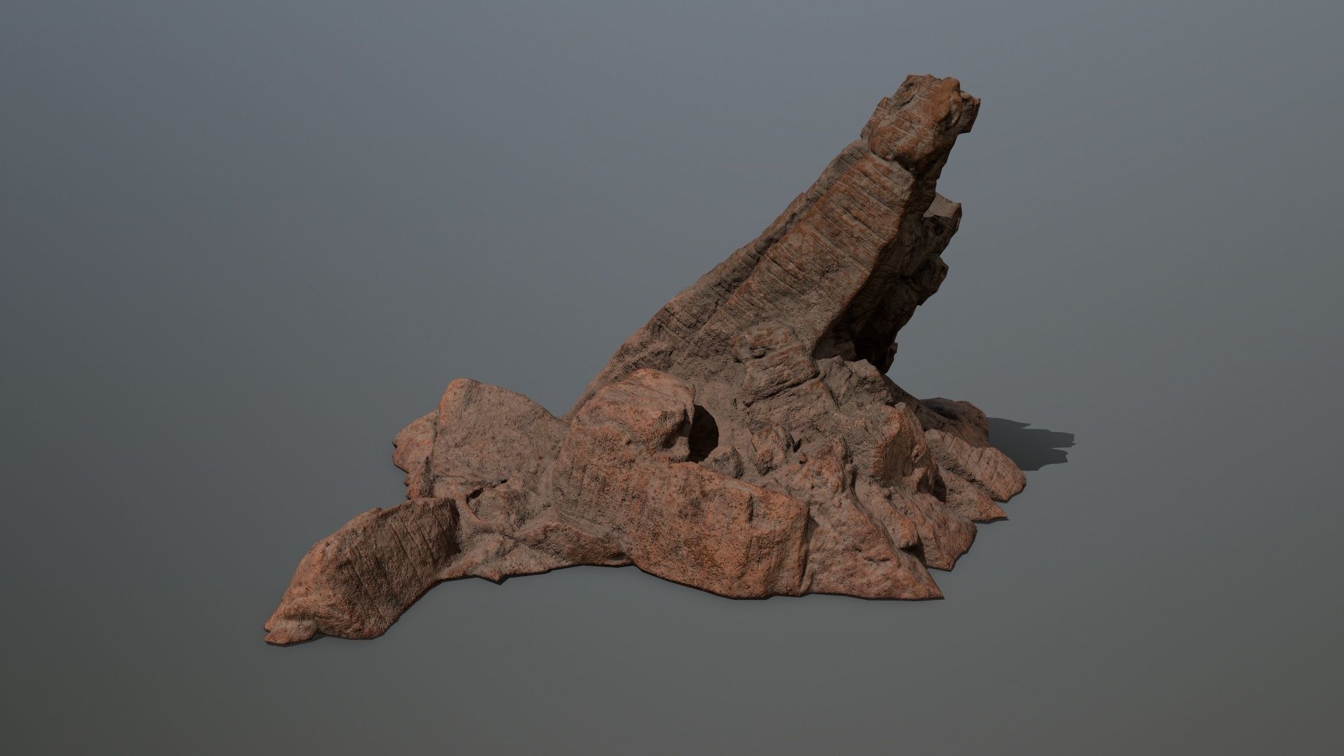 desert rock 1 Low-poly 3D model_24