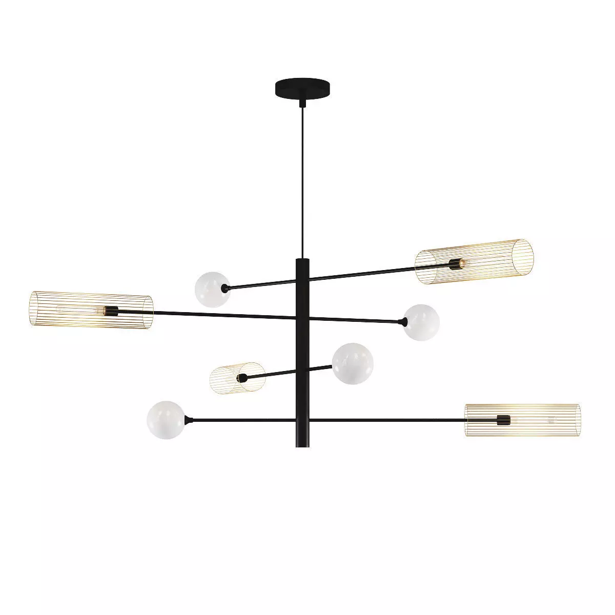 SWAY chandelier 3D model_0