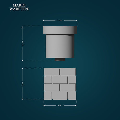 Warp Pipe from Mario 3D print model