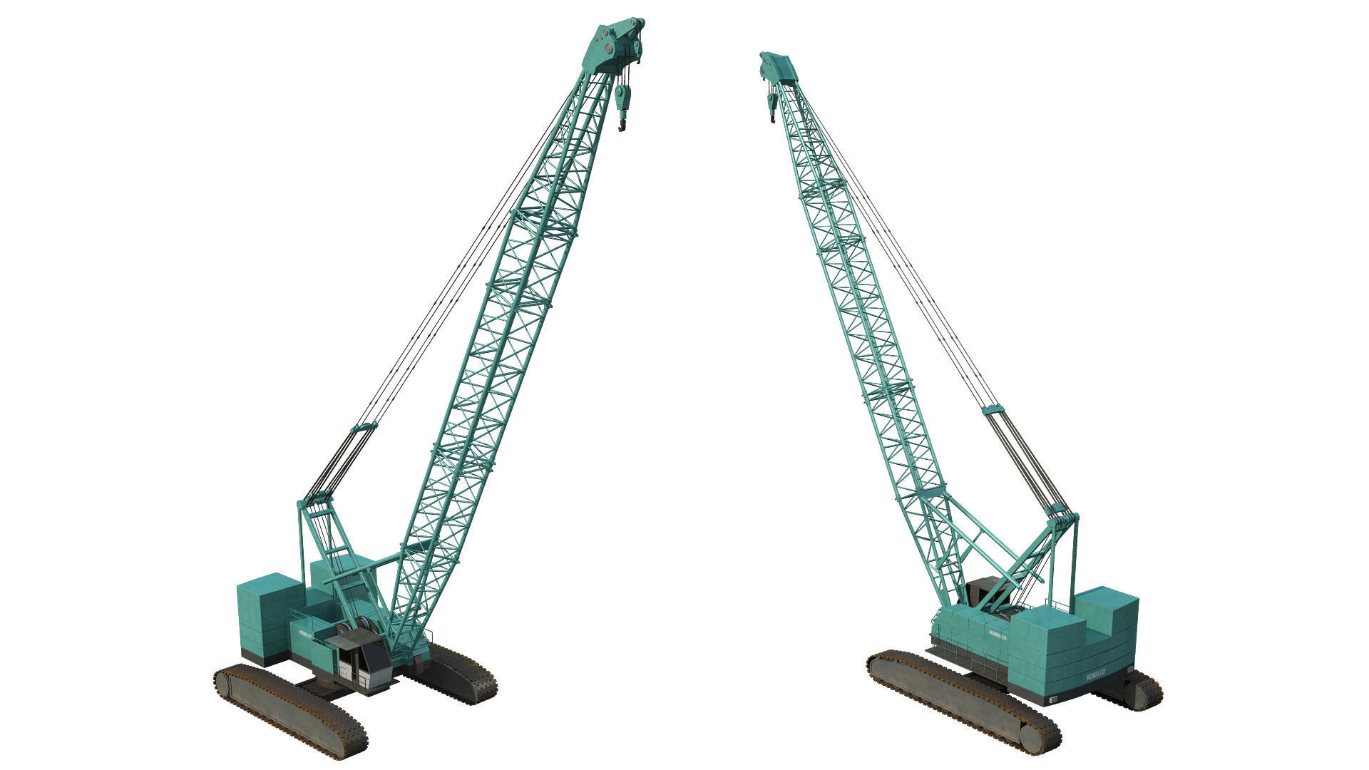Kobelco Crawler Crane 3D model_1