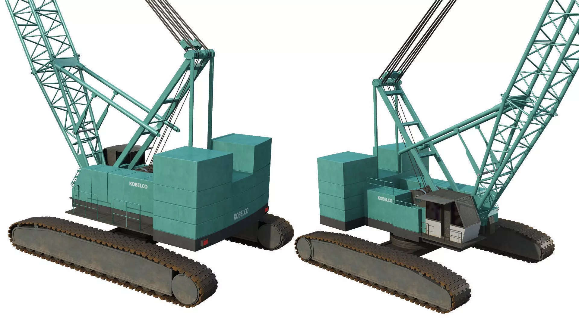 Kobelco Crawler Crane 3D model_0