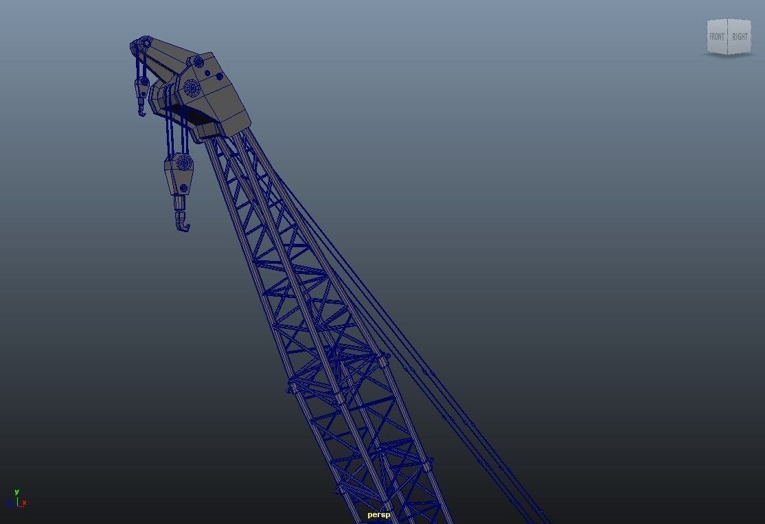 Kobelco Crawler Crane 3D model_4
