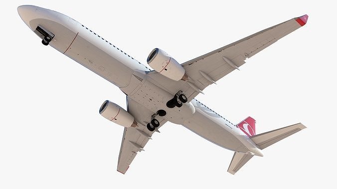 Boeing 737-800 Turkish Airlines High Detailed  3D model