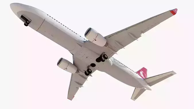 Boeing 737-800 Turkish Airlines High Detailed  3D model