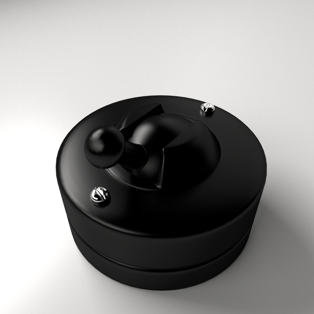 Old Light Switch 3D model_1
