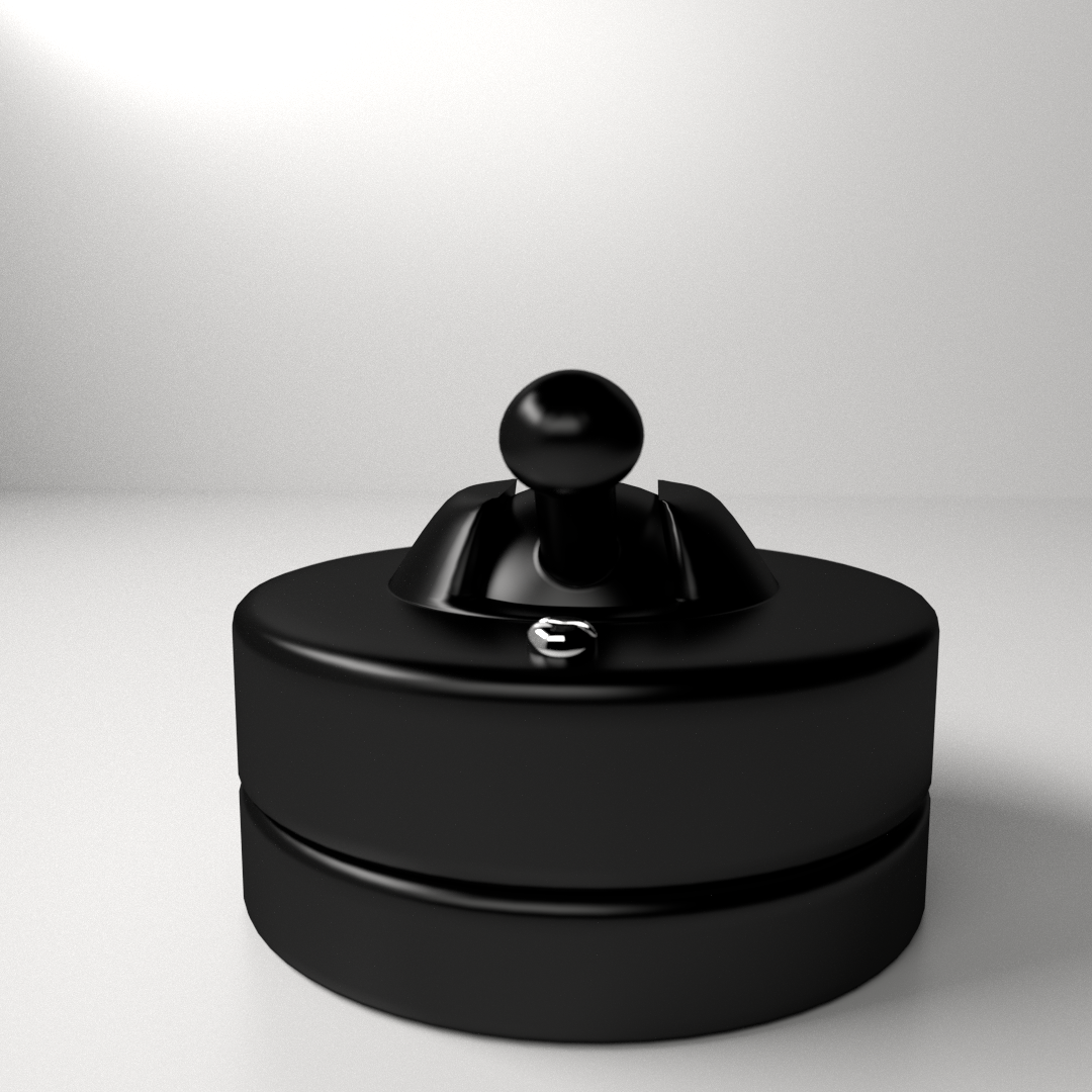 Old Light Switch 3D model_2