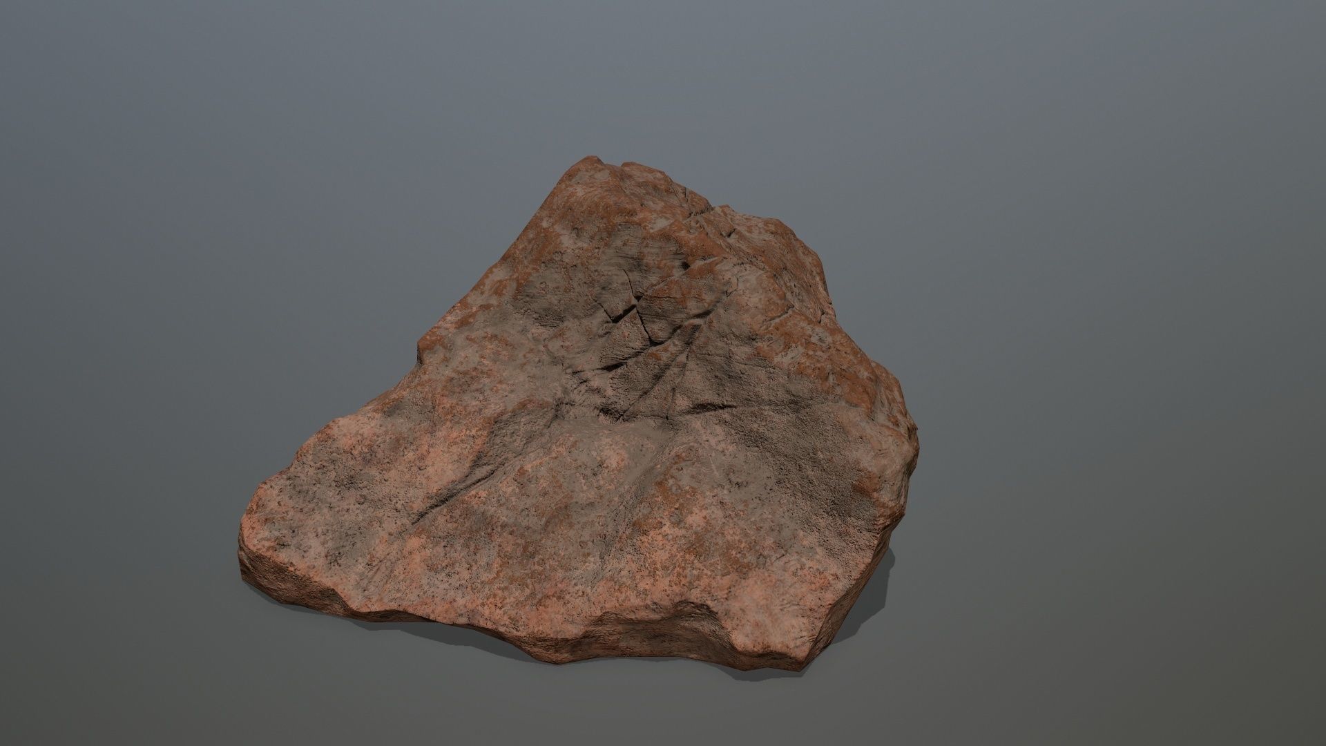 desert rock 2 Low-poly 3D model_14