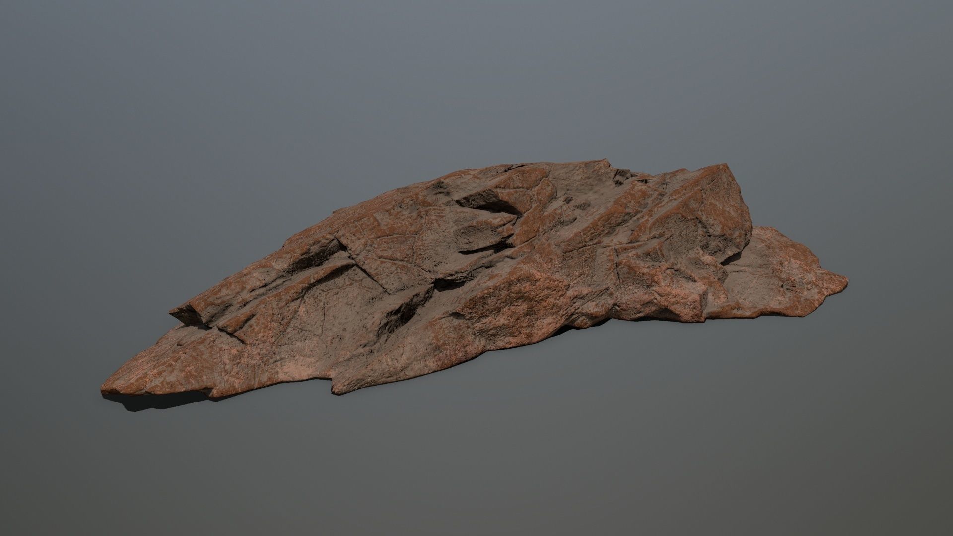 desert rock 2 Low-poly 3D model_4