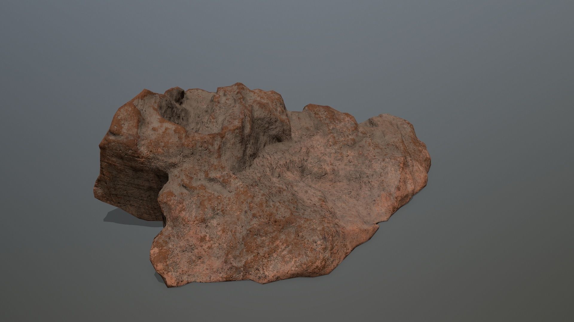 desert rock 2 Low-poly 3D model_12