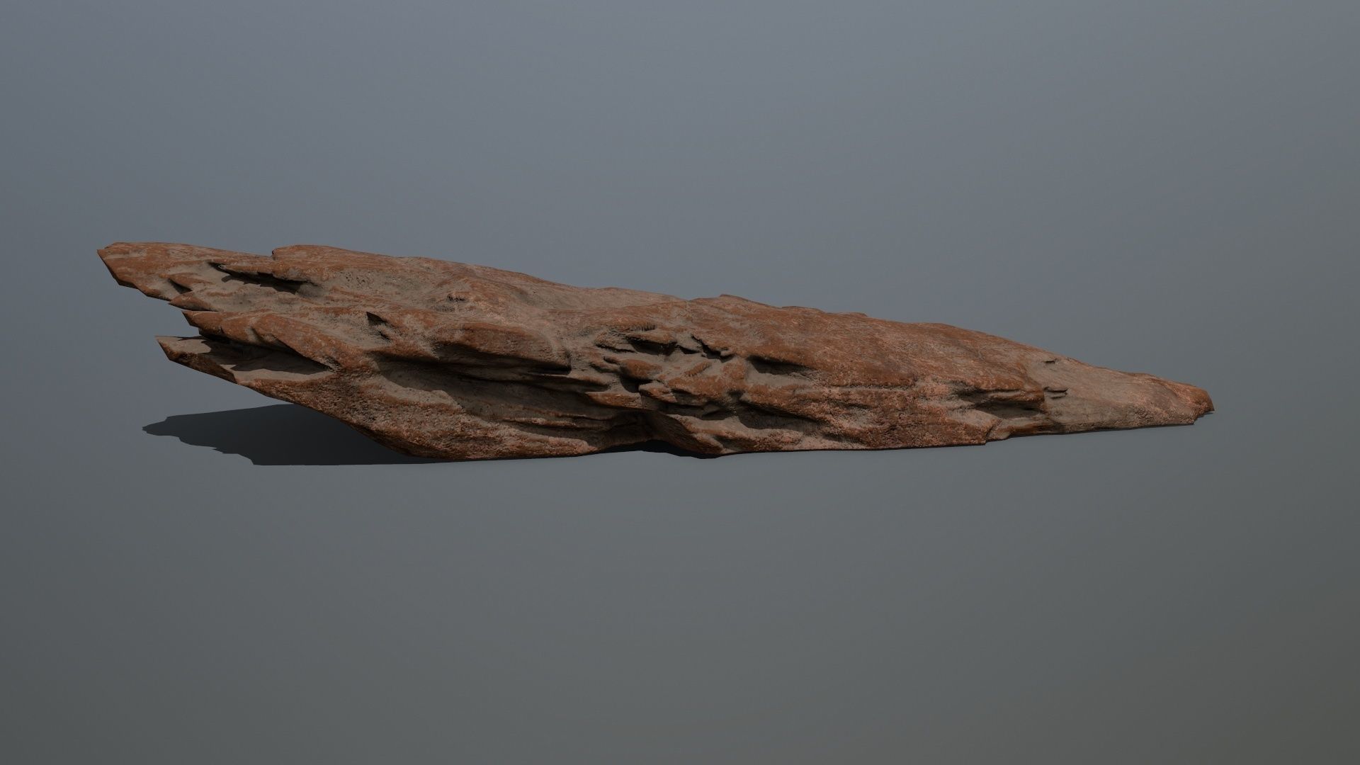 desert rock 2 Low-poly 3D model_7