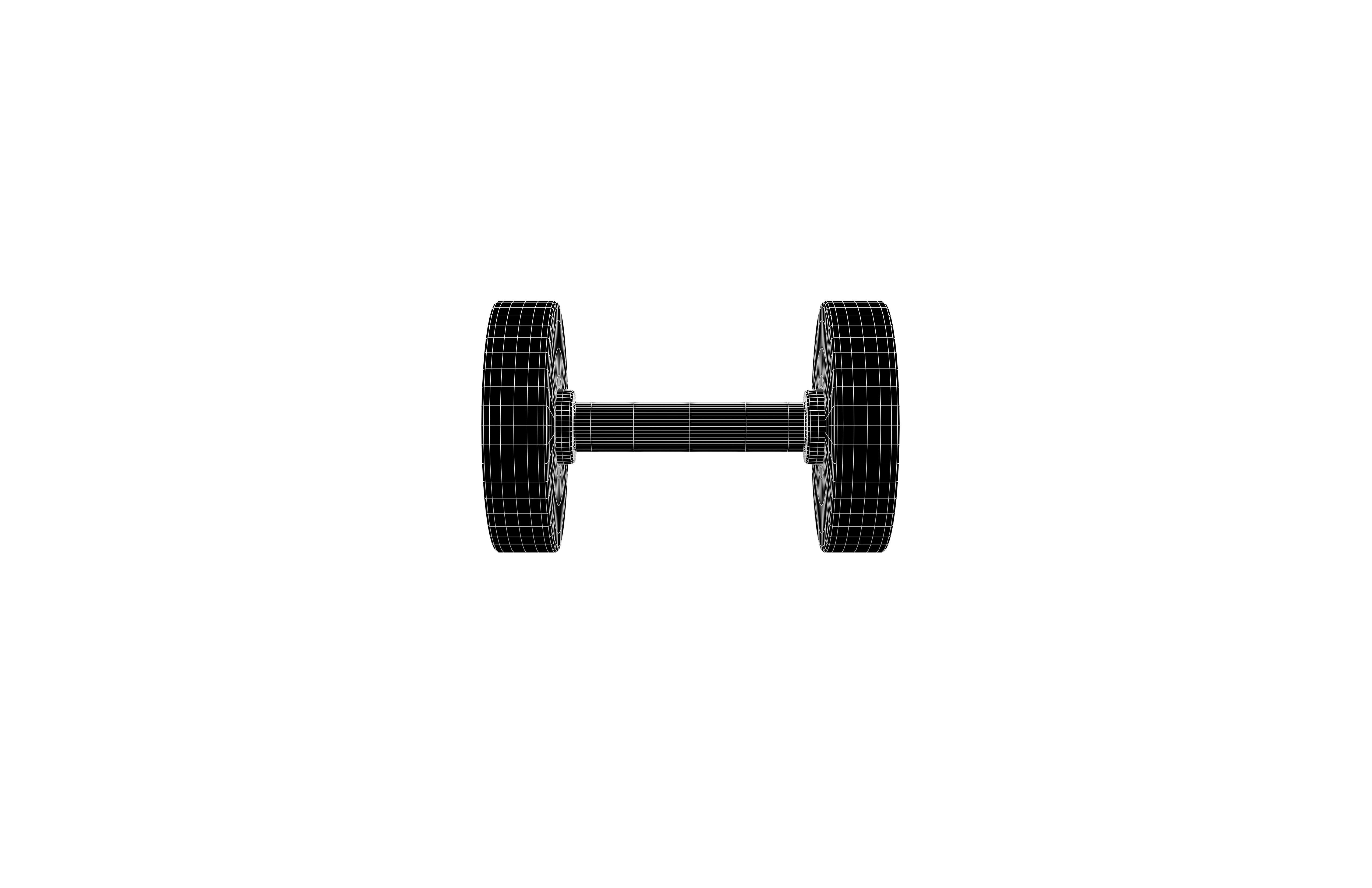 DumbBell v2 006 Low-poly 3D model_6