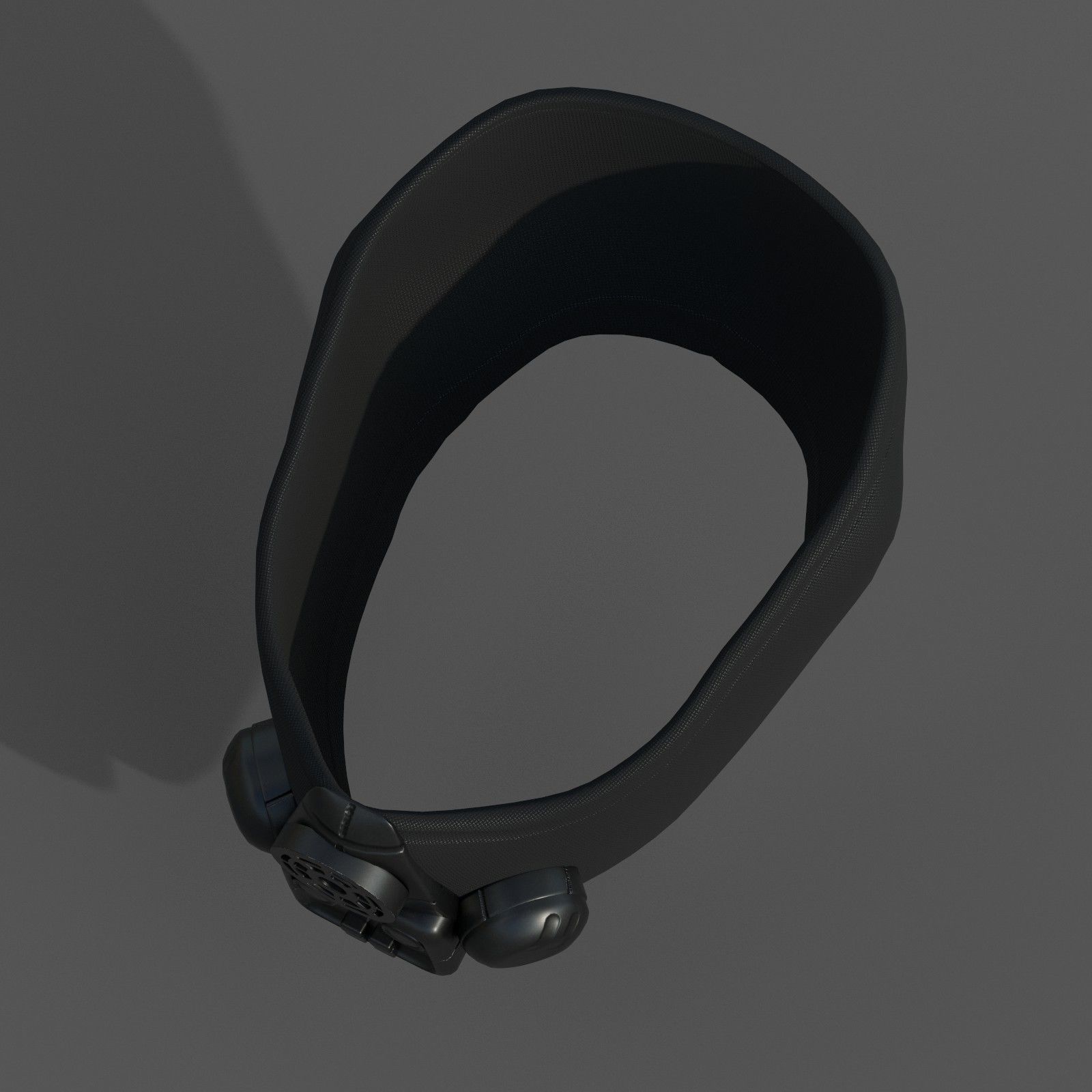 Gas mask helmet protection isolated scifi Low-poly 3D model_6