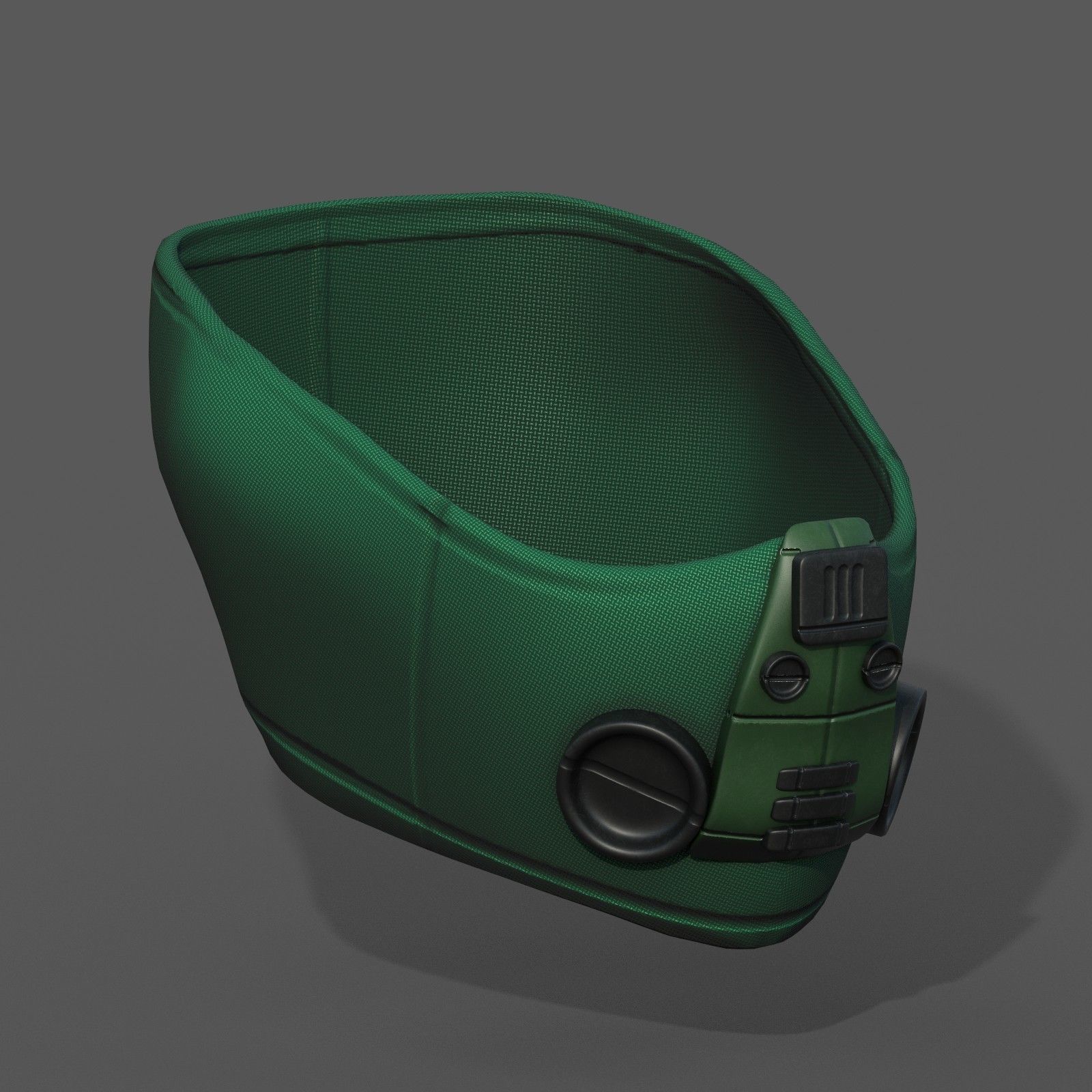 Gas mask scifi military combat 3d  Low-poly 3D model_4