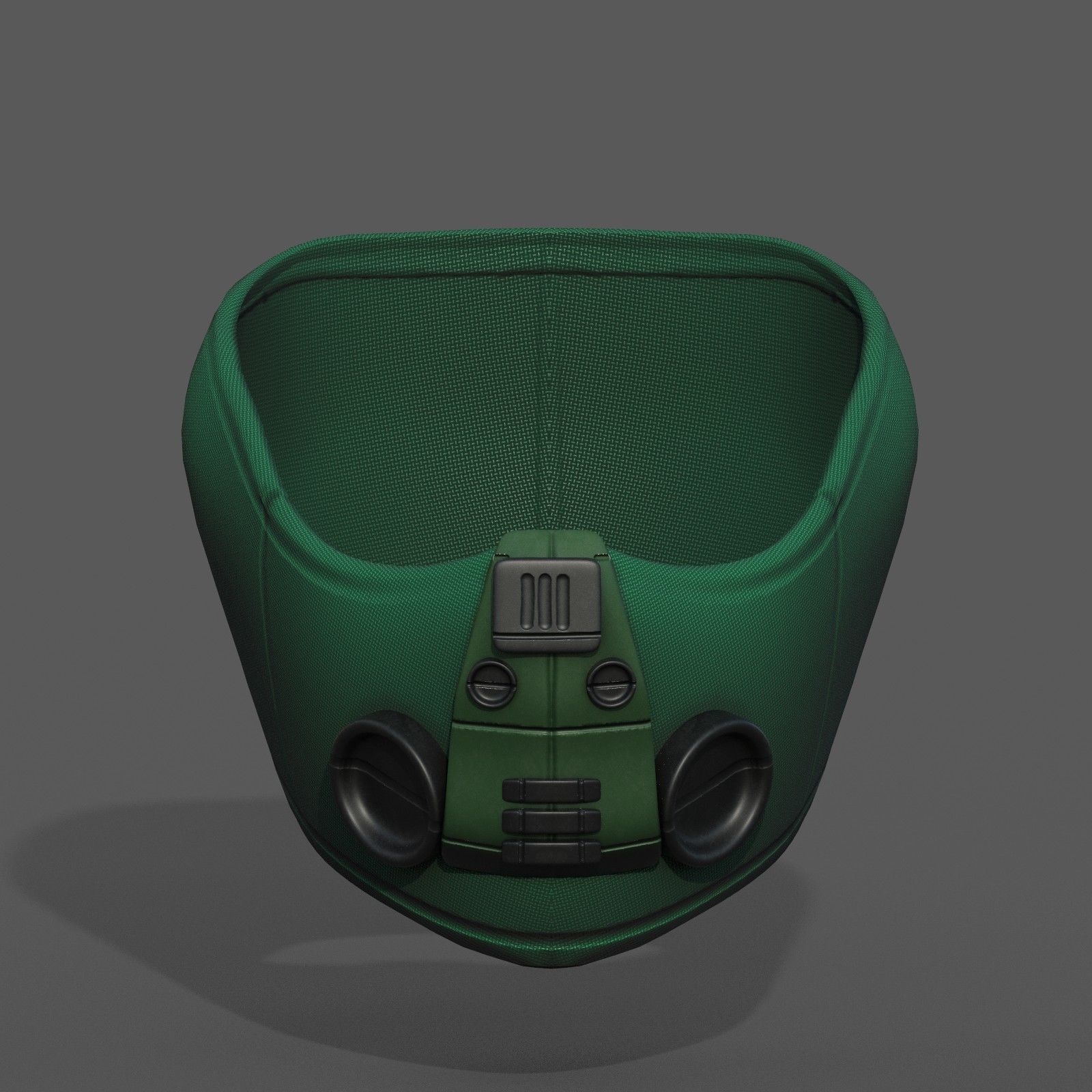 Gas mask scifi military combat 3d  Low-poly 3D model_5