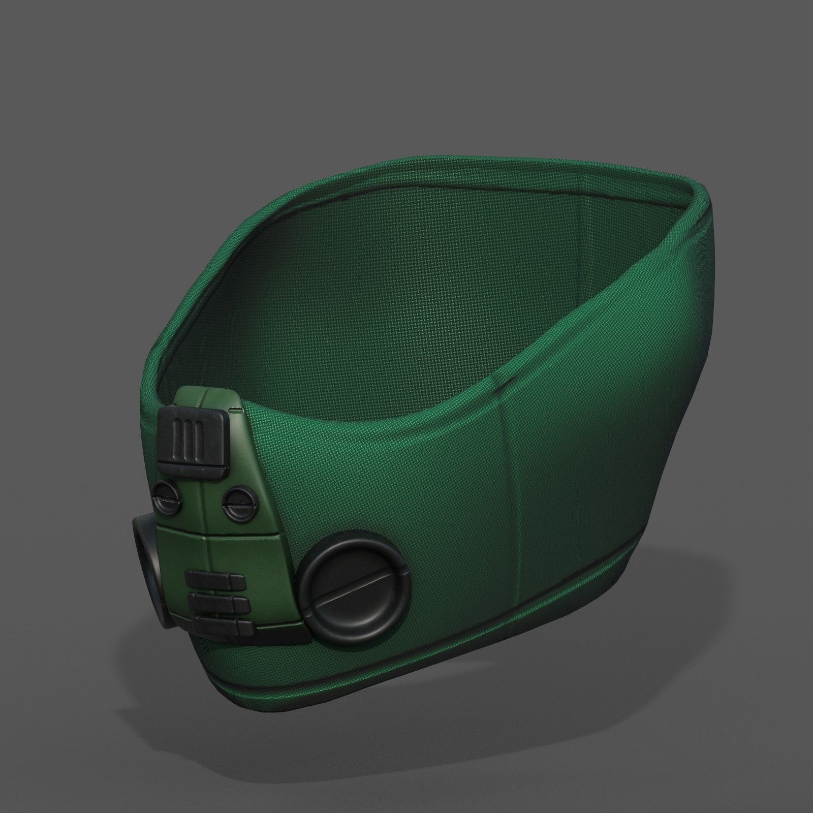 Gas mask scifi military combat 3d  Low-poly 3D model_6