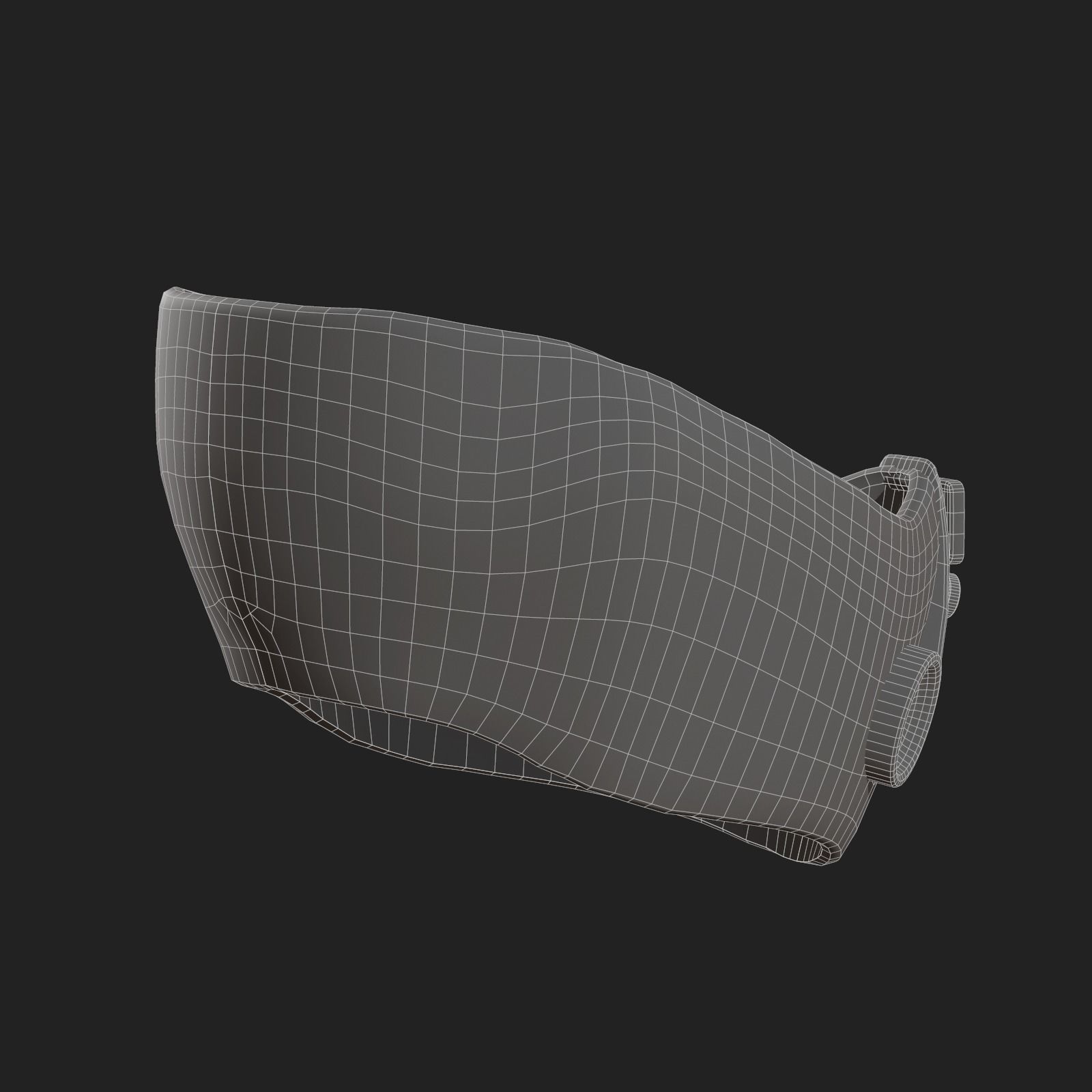 Gas mask scifi military combat 3d  Low-poly 3D model_11