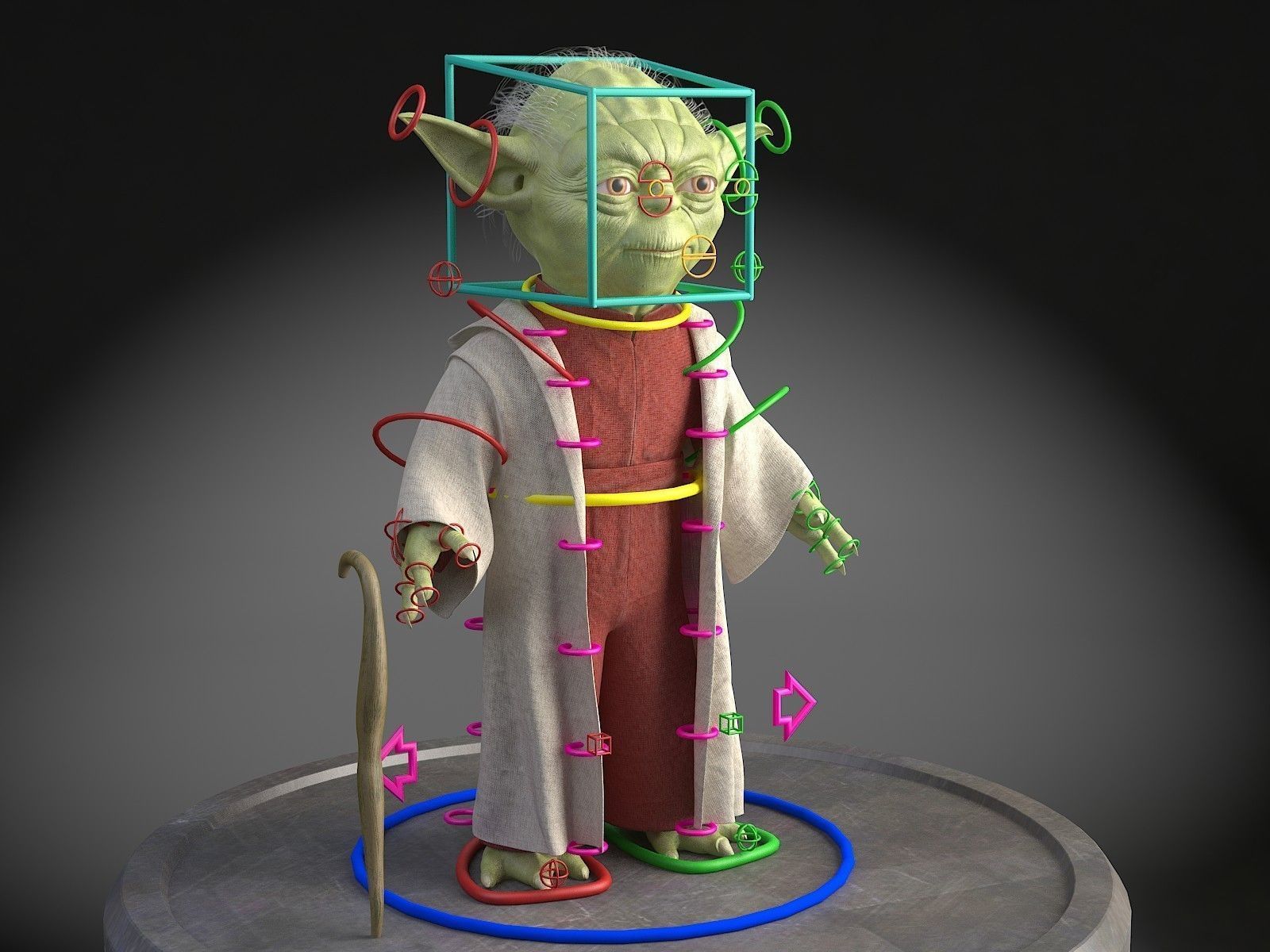 Star Wars Yoda 3D model_10