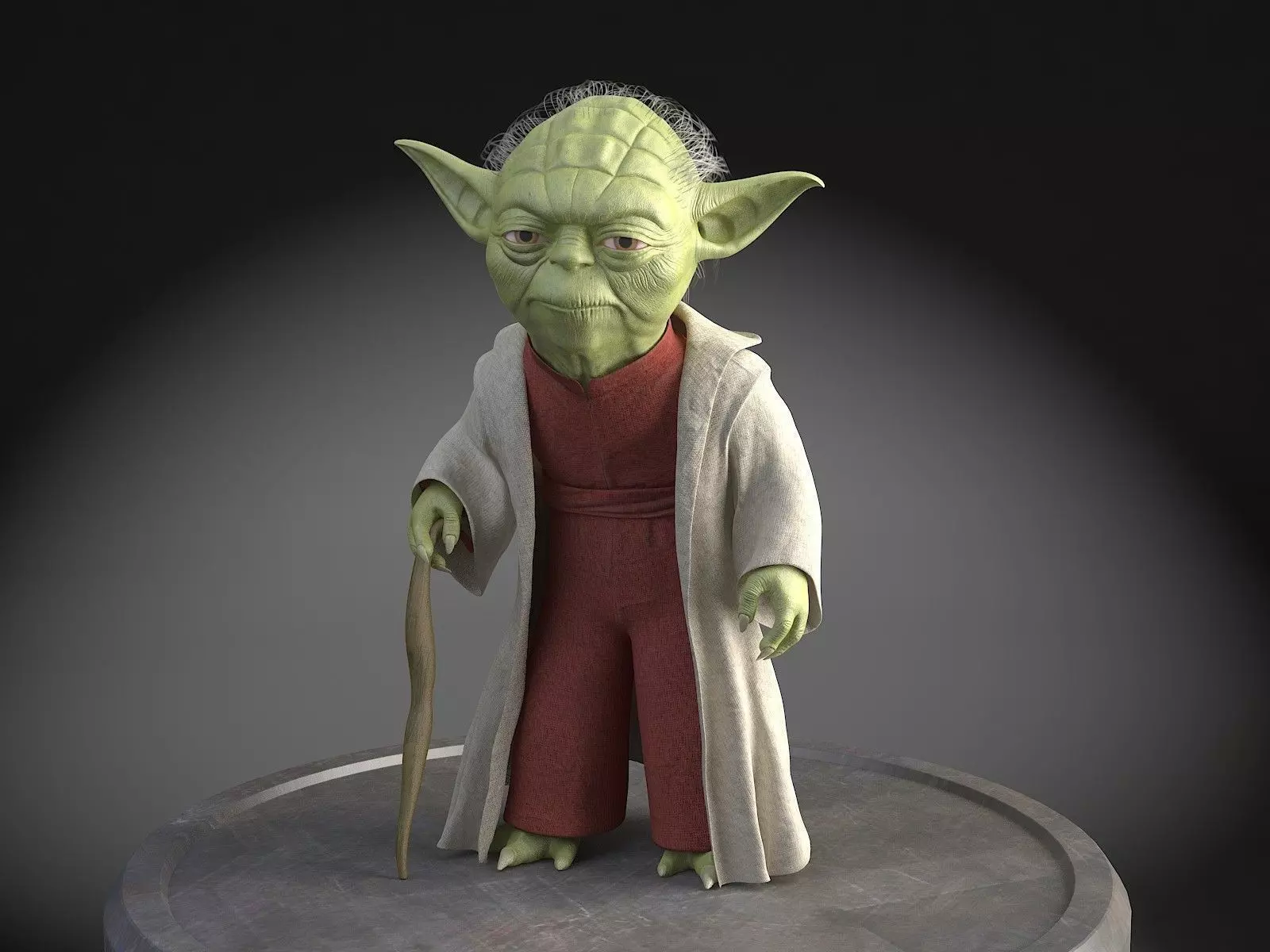 Star Wars Yoda 3D model_0