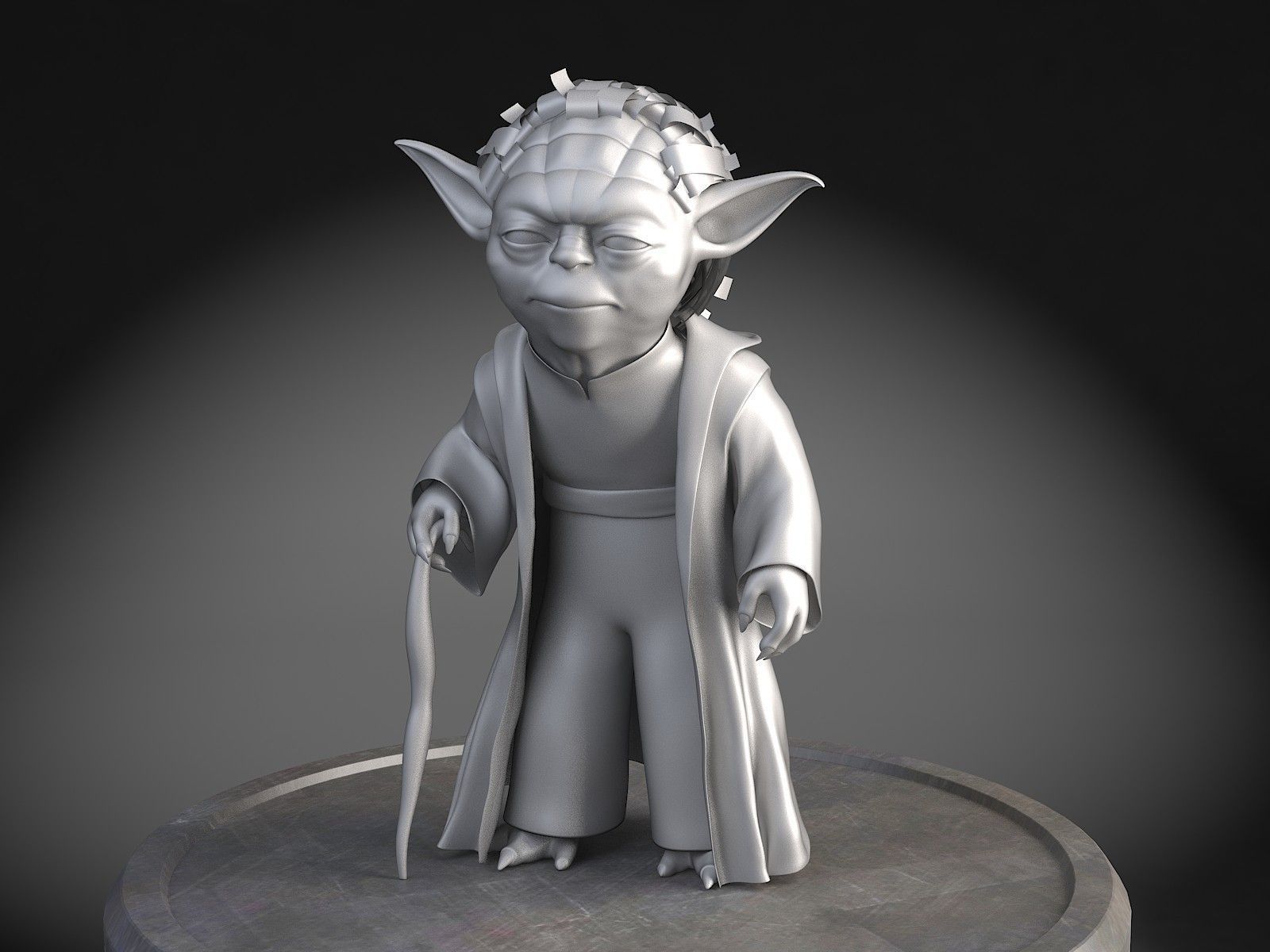 Star Wars Yoda 3D model_12