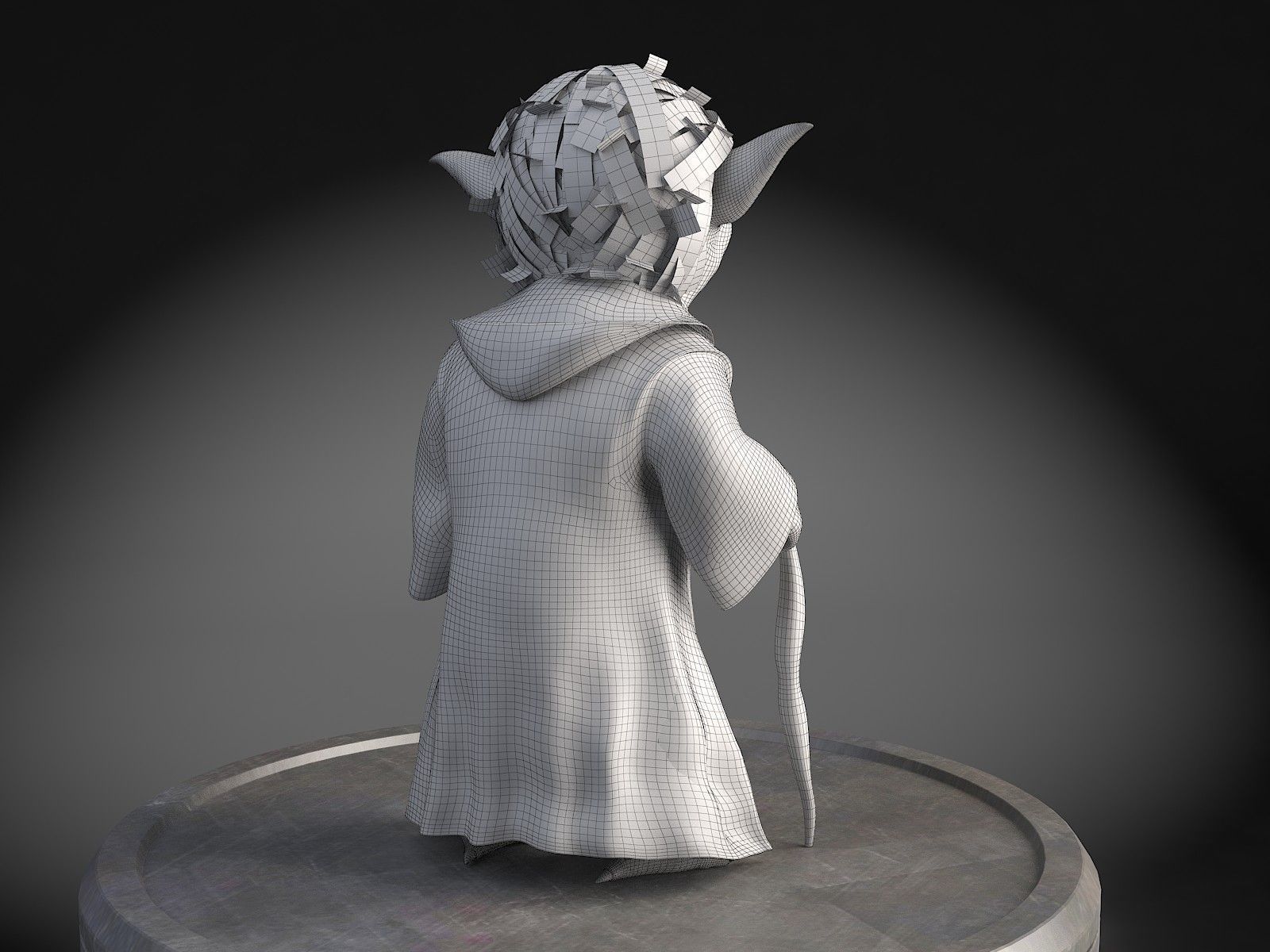 Star Wars Yoda 3D model_16