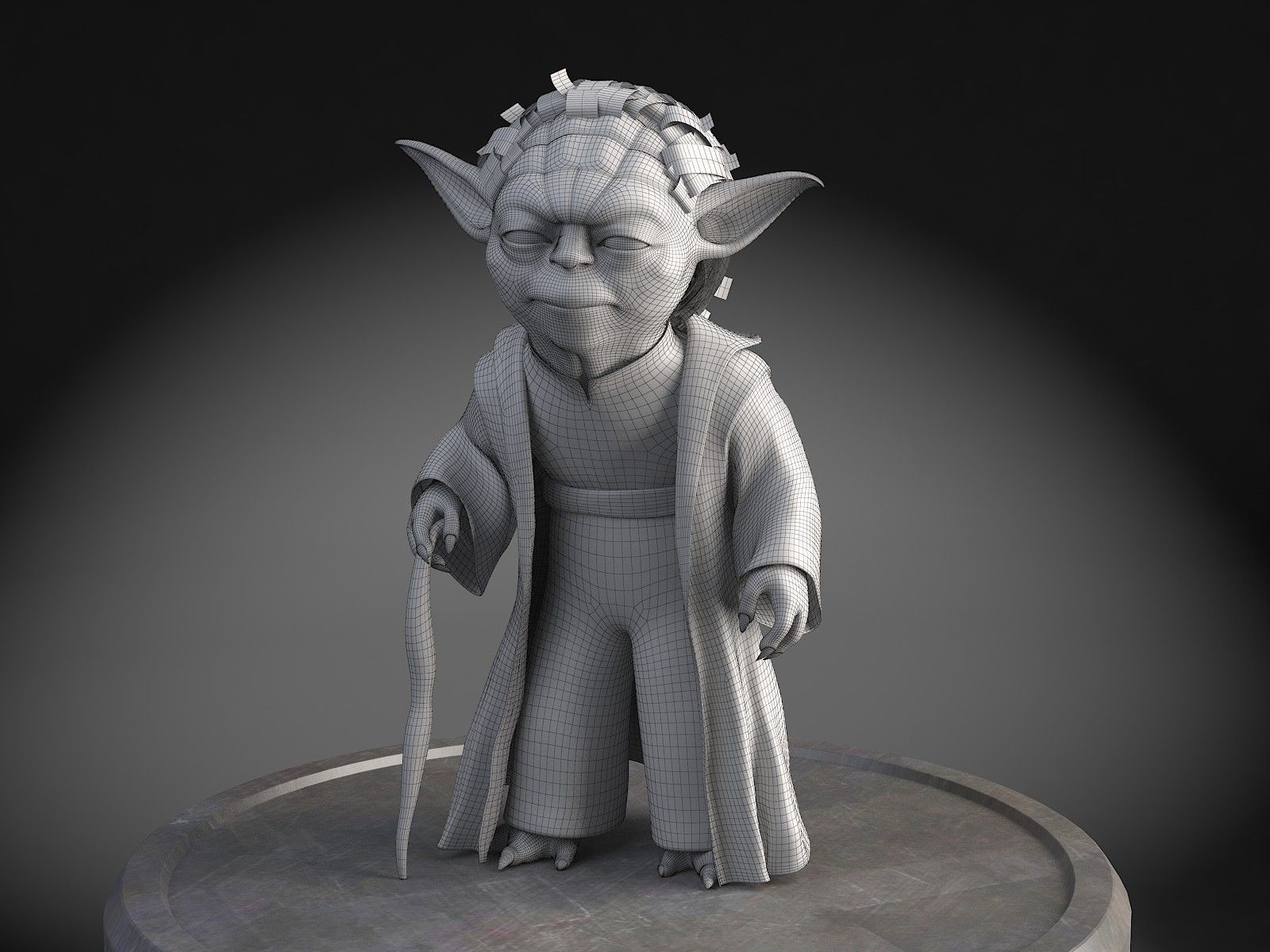 Star Wars Yoda 3D model_15
