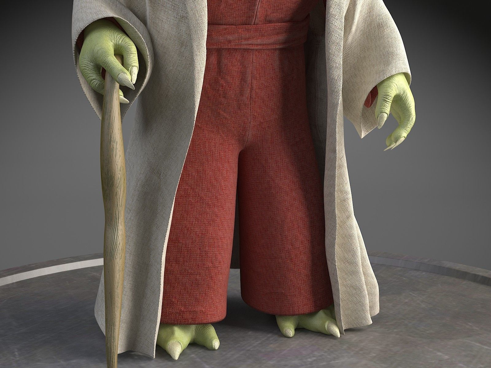 Star Wars Yoda 3D model_7