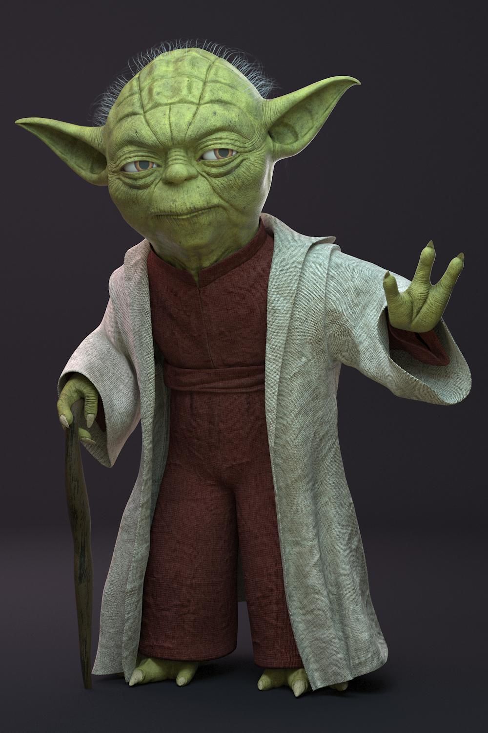 Star Wars Yoda 3D model_8