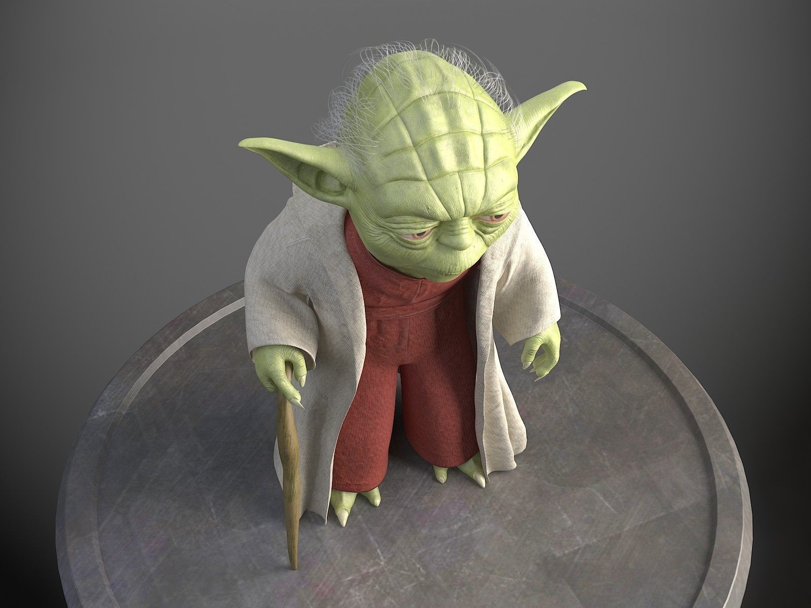 Star Wars Yoda 3D model_5
