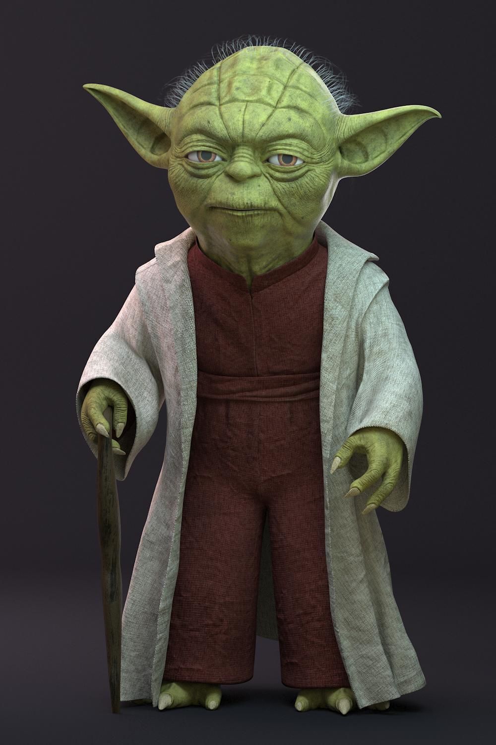 Star Wars Yoda 3D model_9