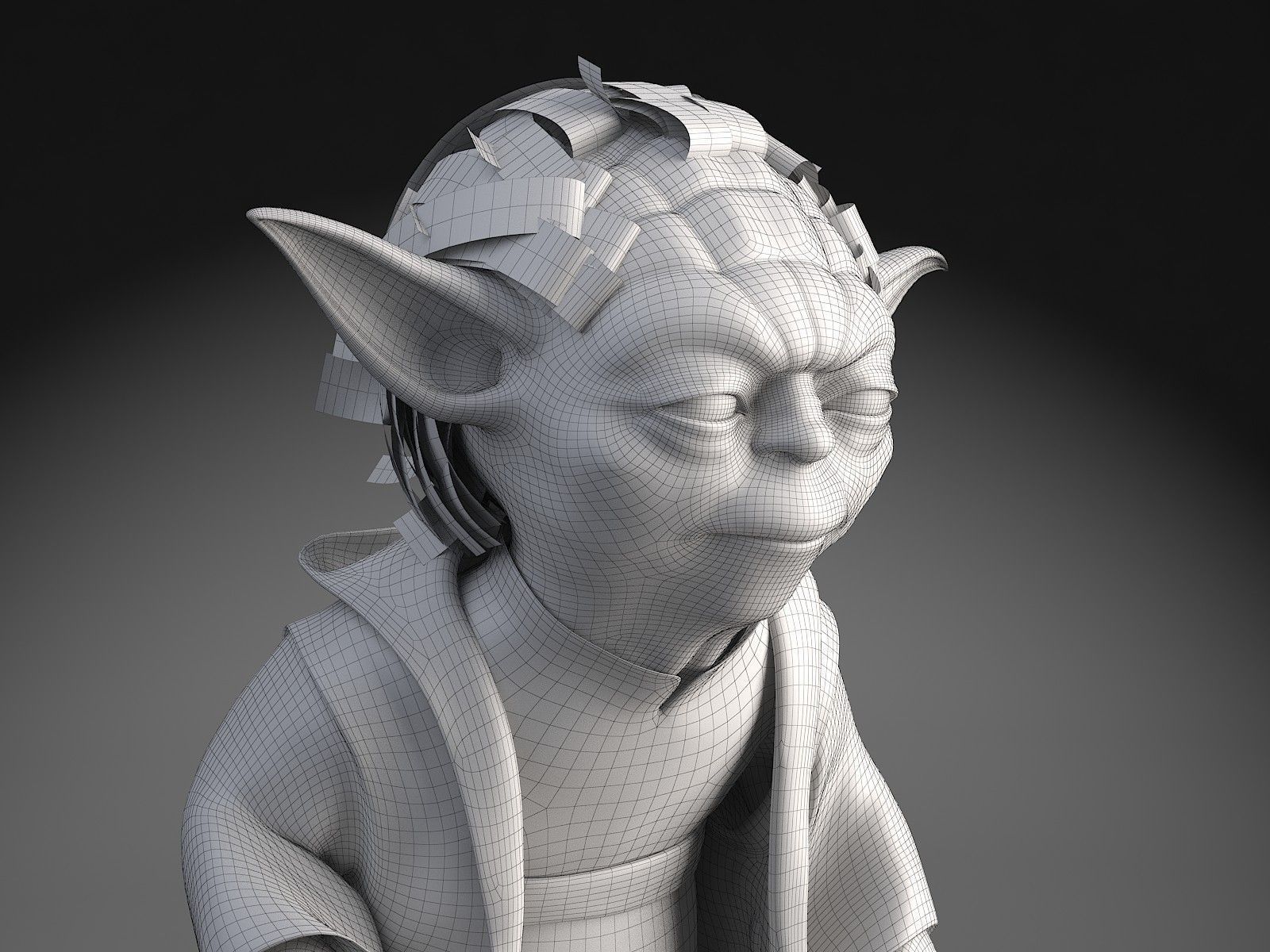 Star Wars Yoda 3D model_17