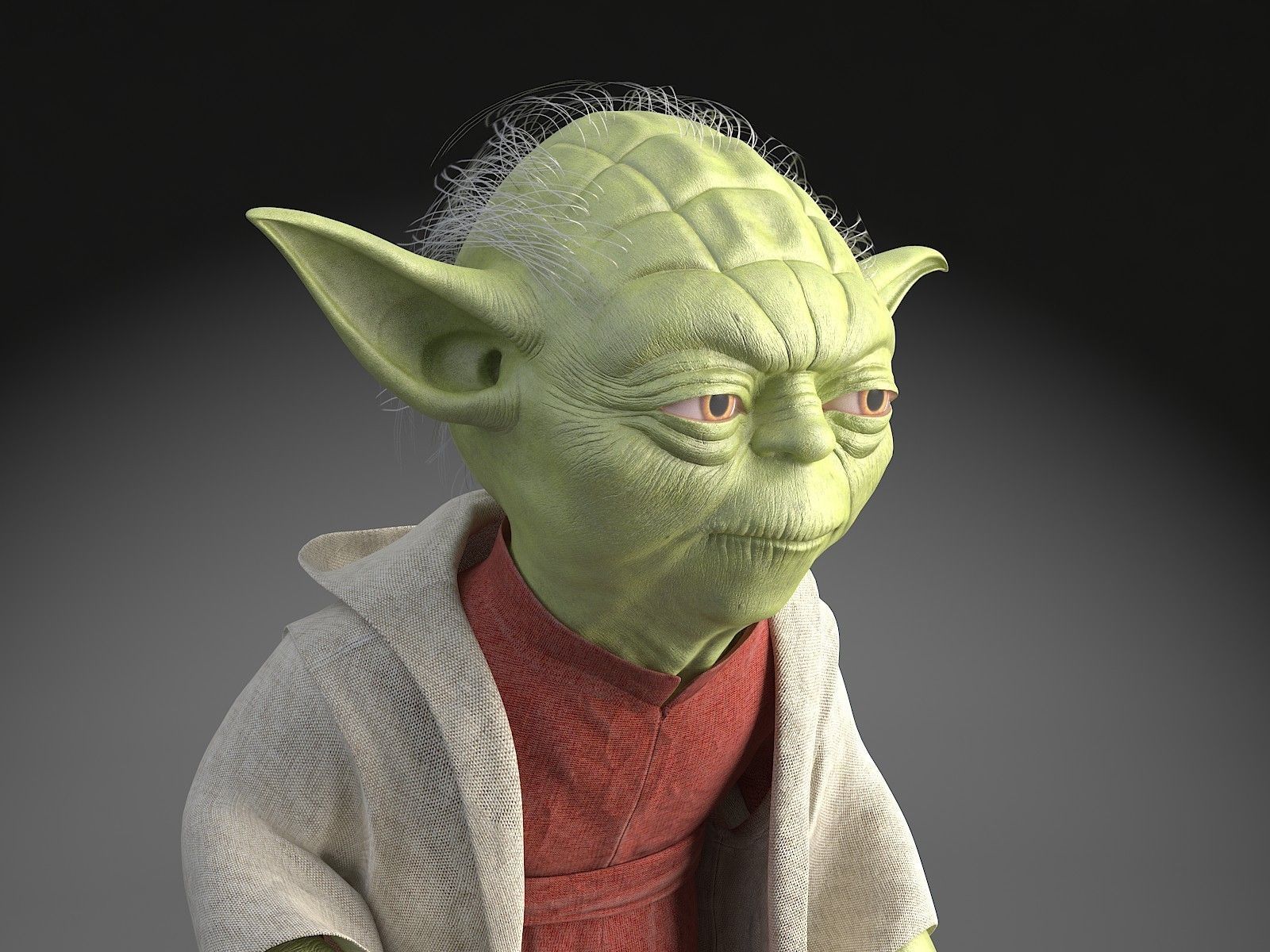 Star Wars Yoda 3D model_4