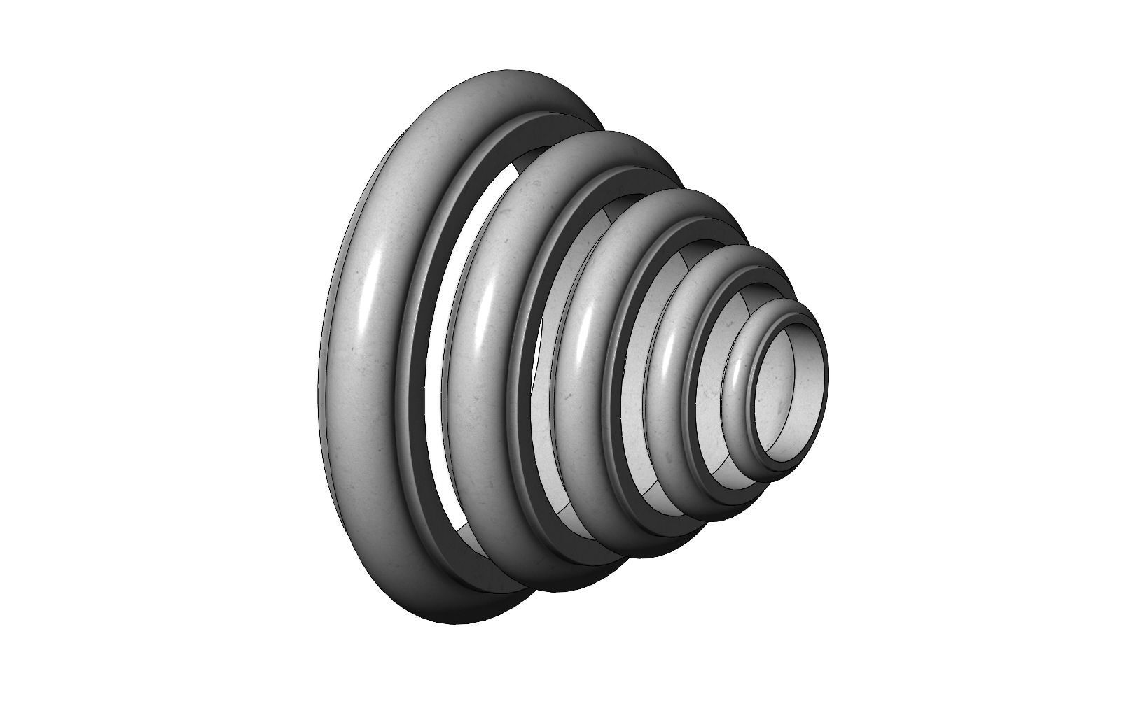 Single Bullnose Column Base 3D print model_4