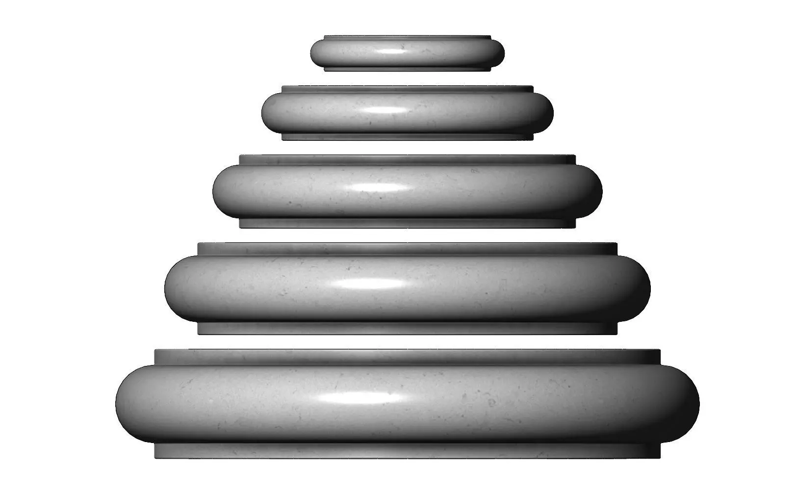 Single Bullnose Column Base 3D print model_0