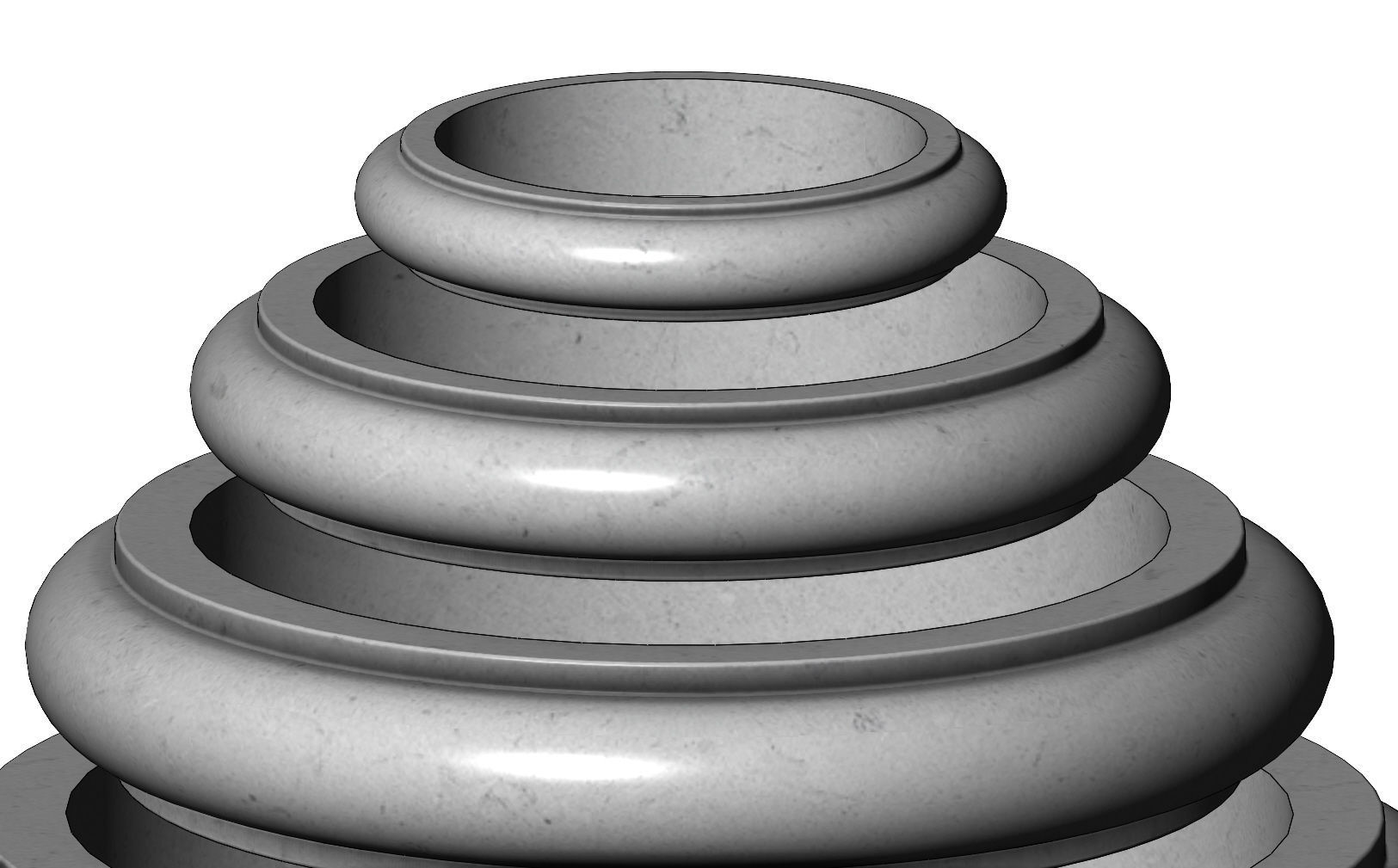Single Bullnose Column Base 3D print model_5