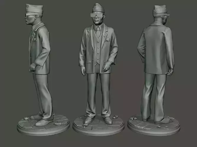 Dancing coffin meme A 003 3D print model
