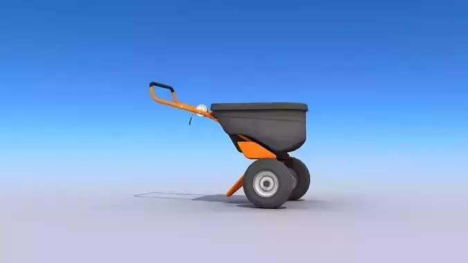 Lawn Spreader Low-poly 3D model