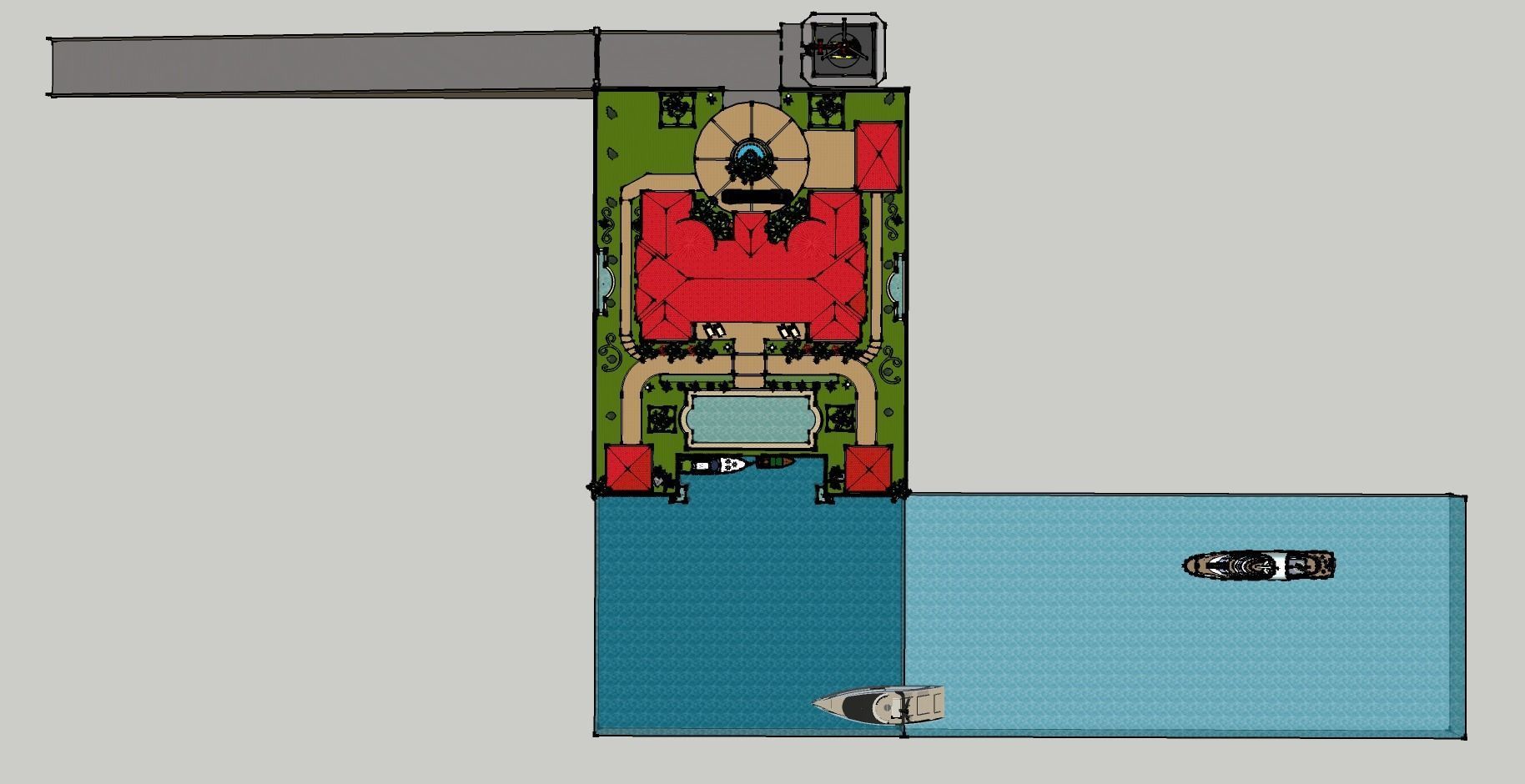 Very Posh Mansion that is situated by the sea 3D model_2