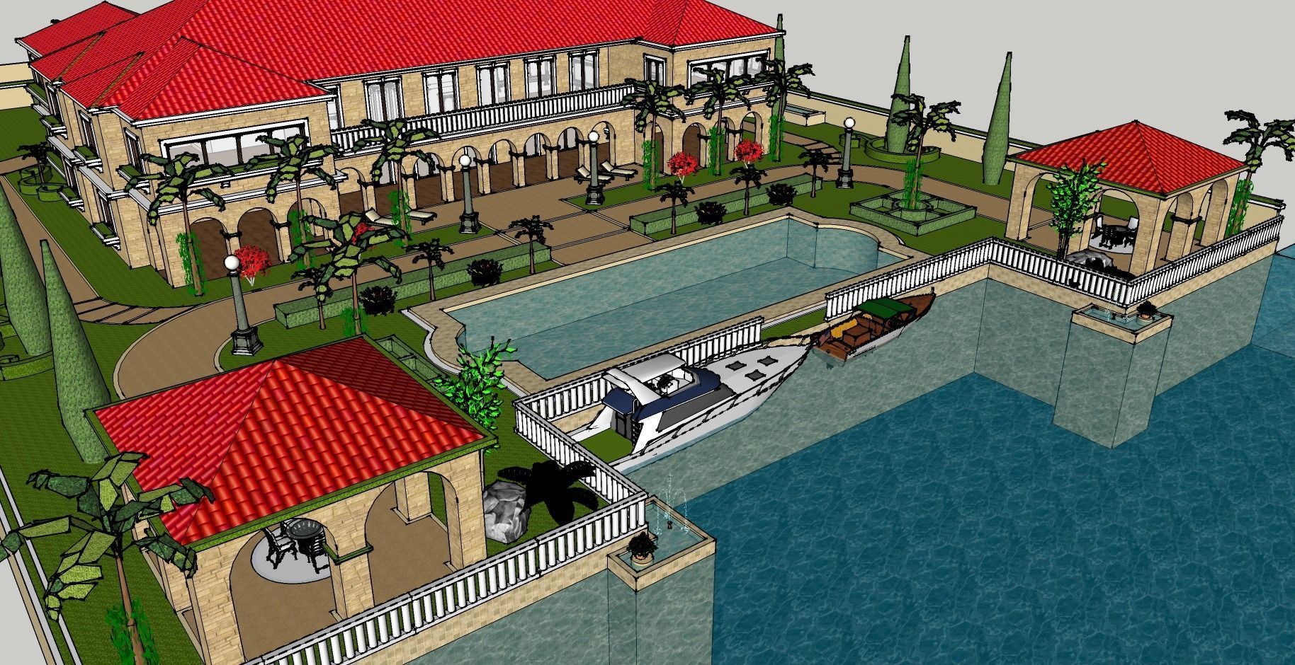 Very Posh Mansion that is situated by the sea 3D model_10