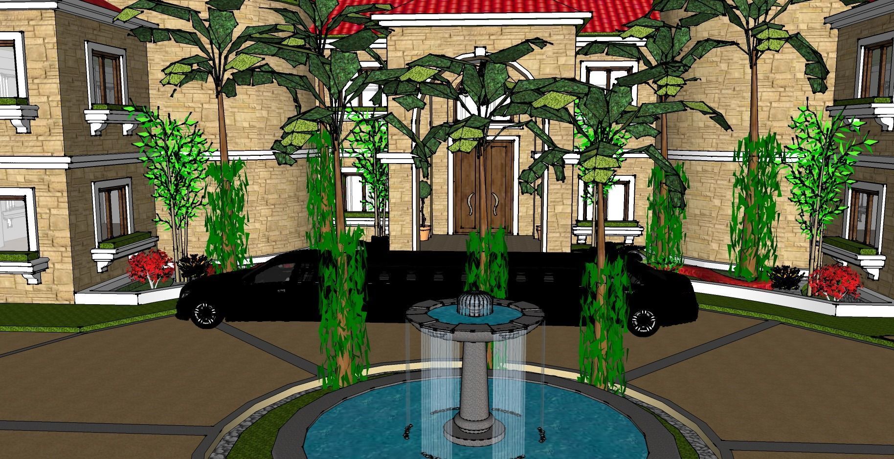 Very Posh Mansion that is situated by the sea 3D model_8